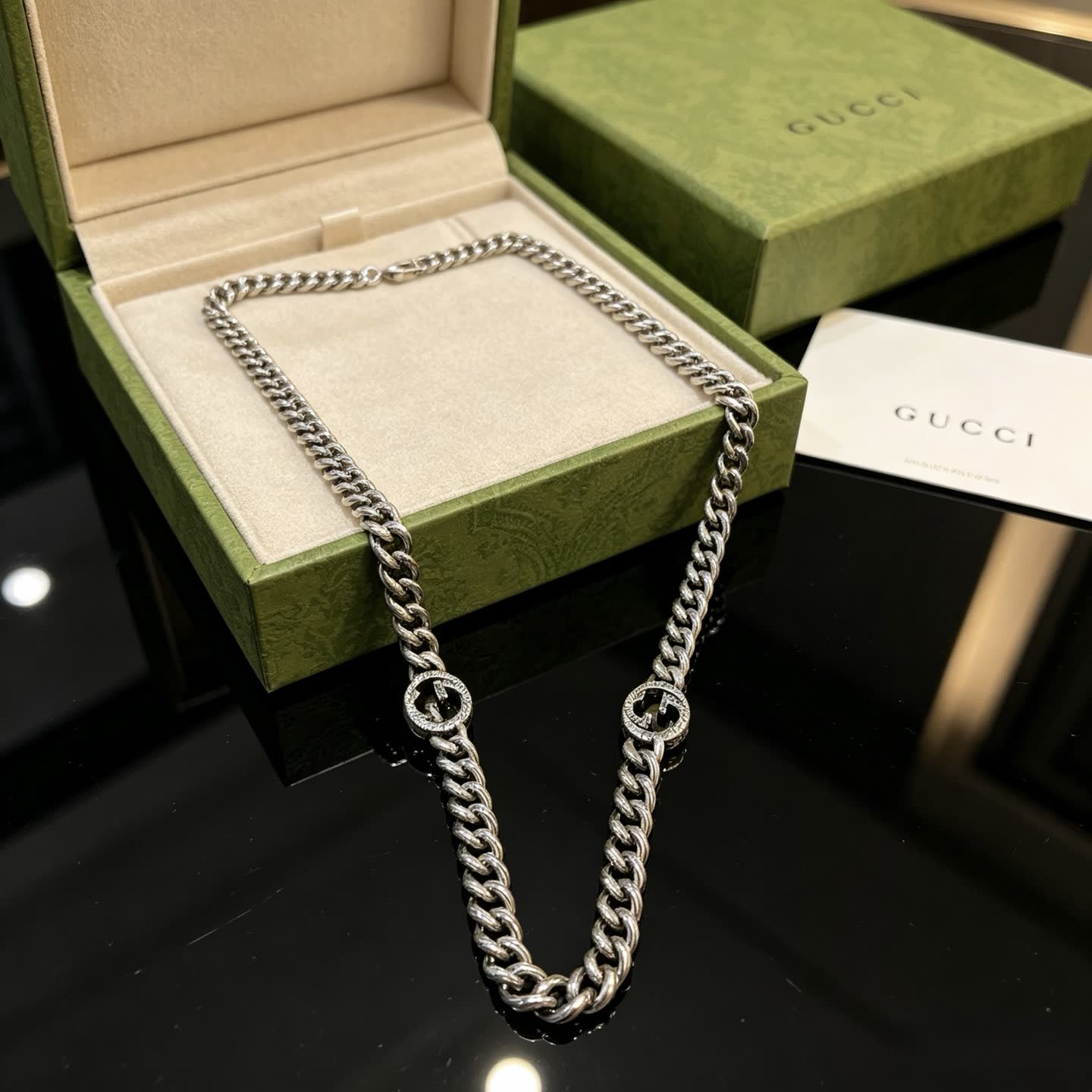 Gucci Silver Chain Necklace