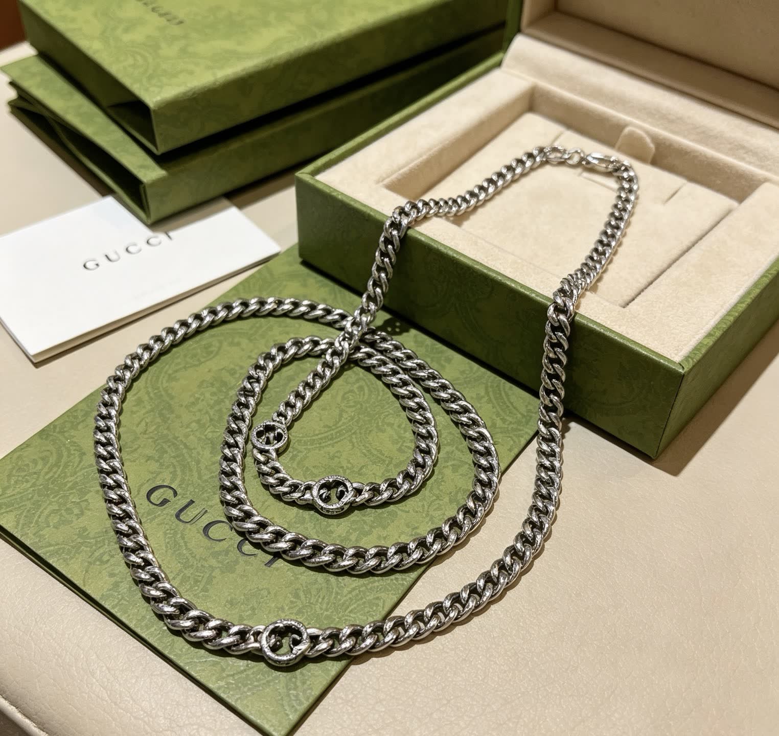 Gucci Silver Chain Necklace