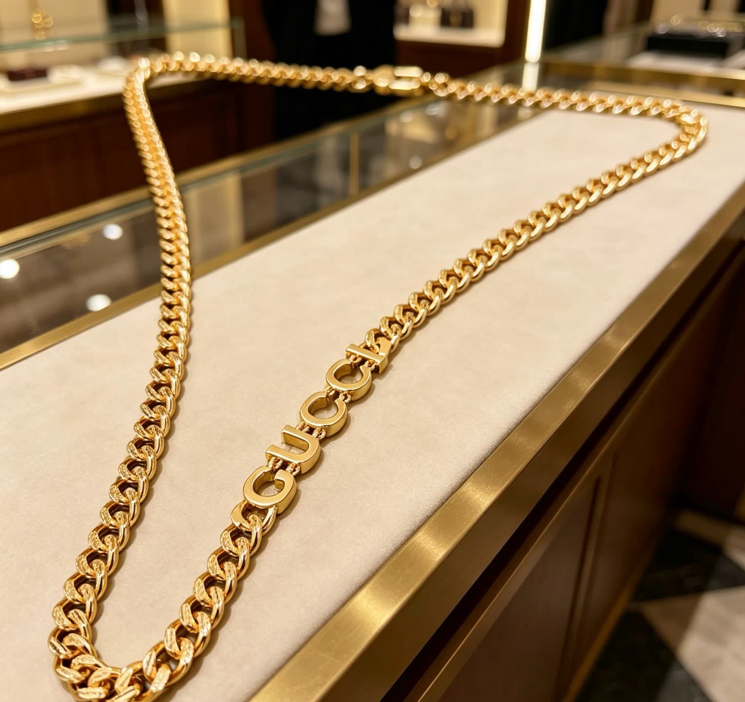 Gucci Cuccurulo Gold-Plated Chain Necklace Gucci Cuccurulo Gold-Plated Chain Necklace