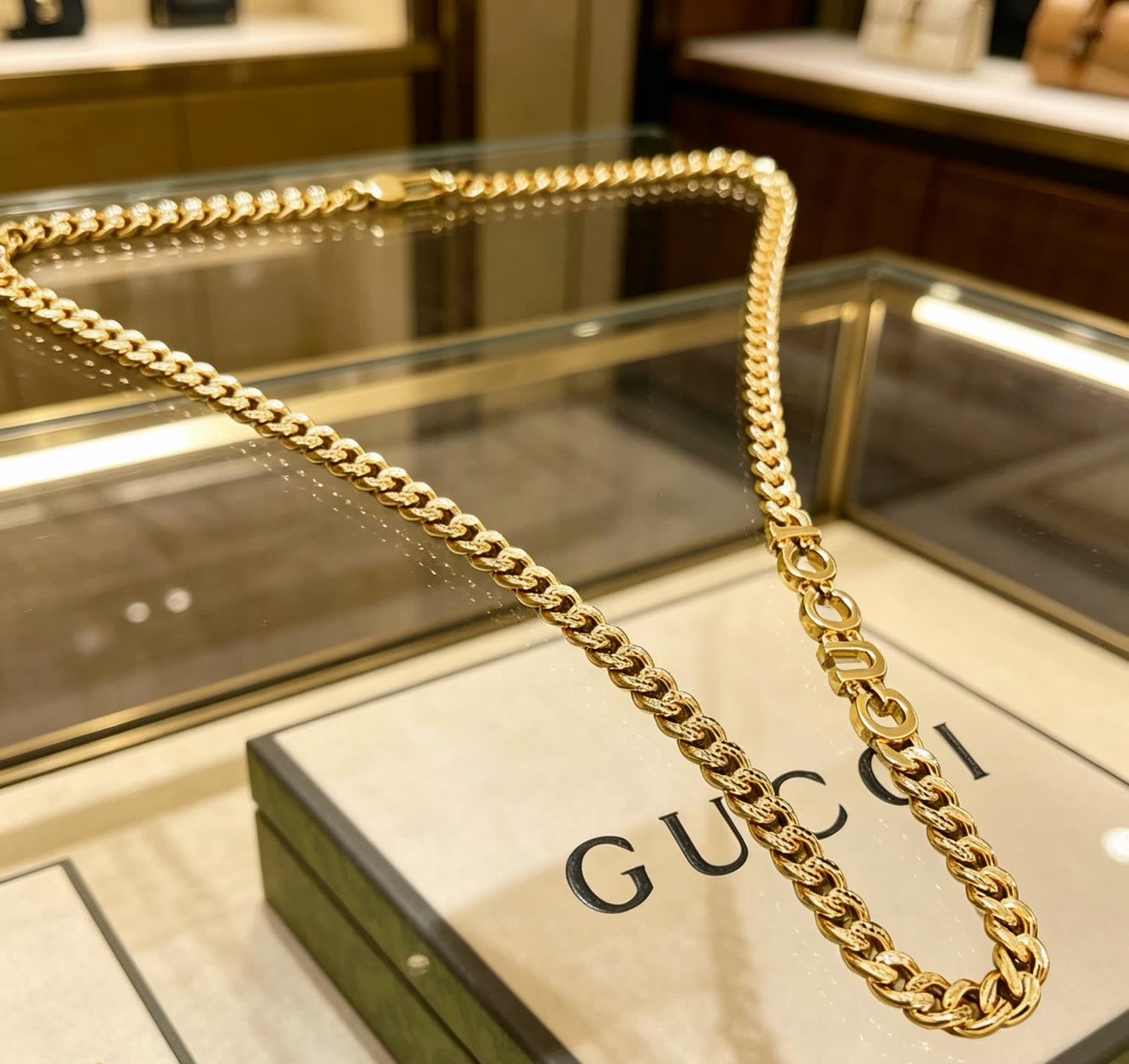 Gucci Cuccurulo Gold-Plated Chain Necklace