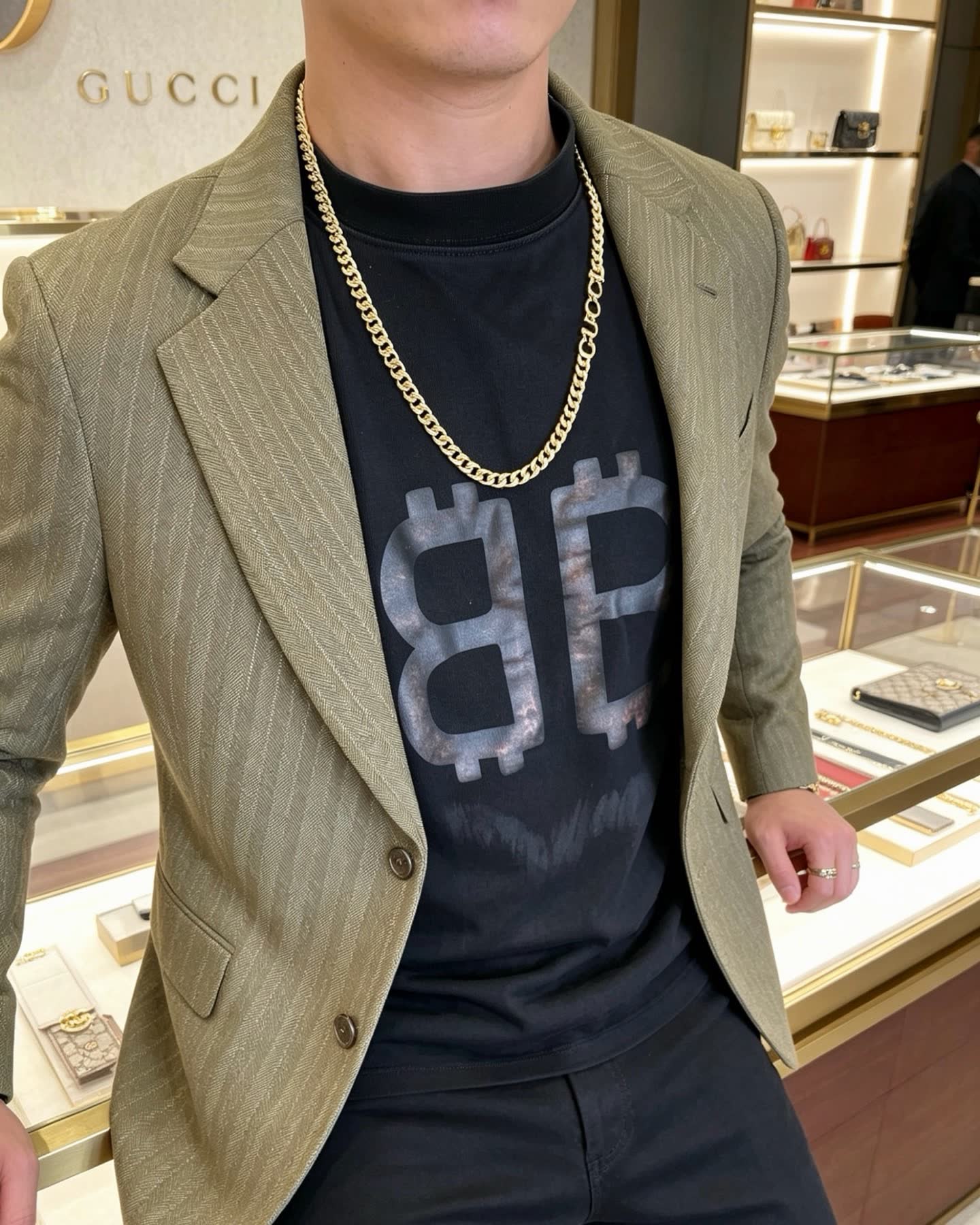 Gucci Cuccurulo Gold-Plated Chain Necklace