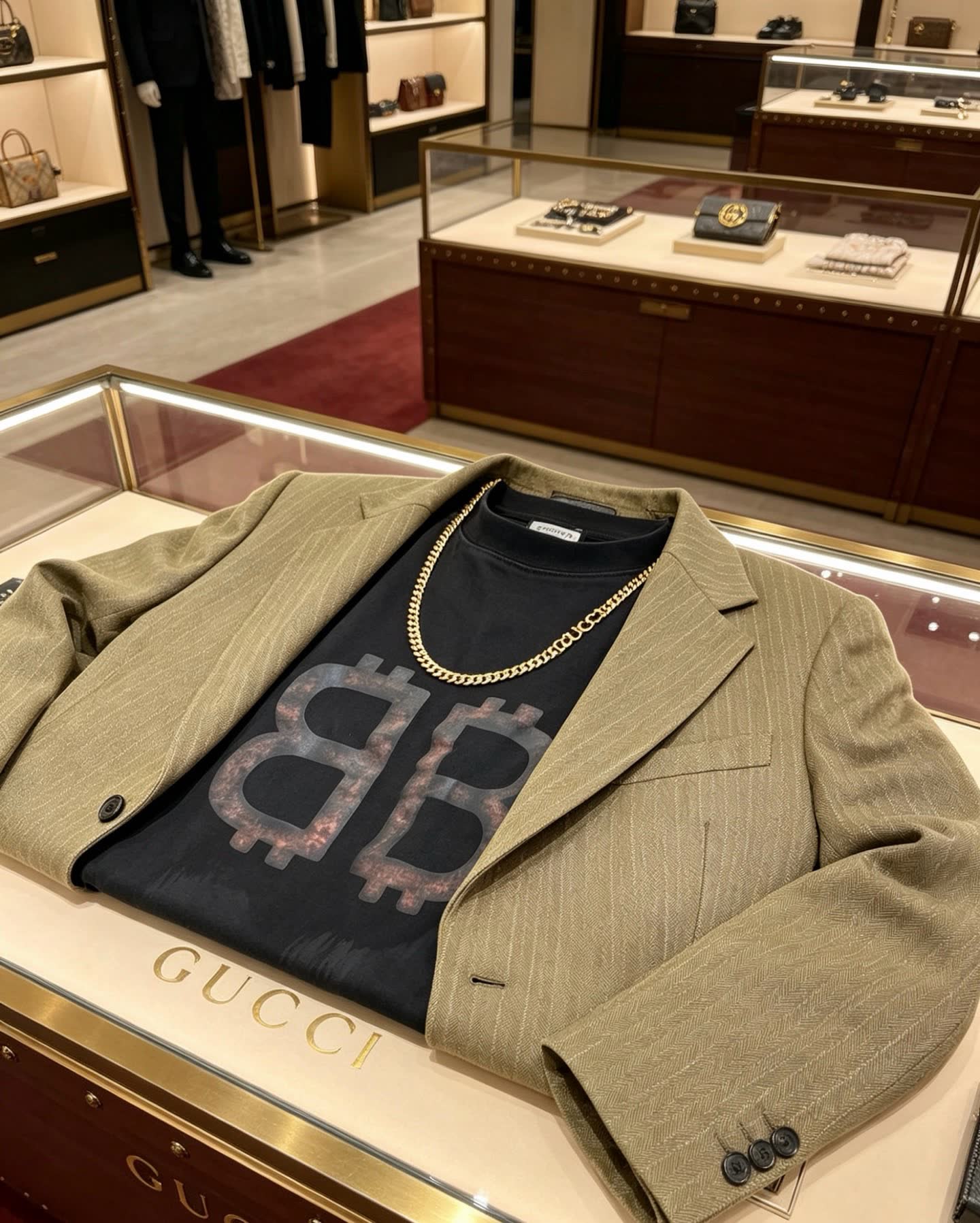 Gucci Cuccurulo Gold-Plated Chain Necklace