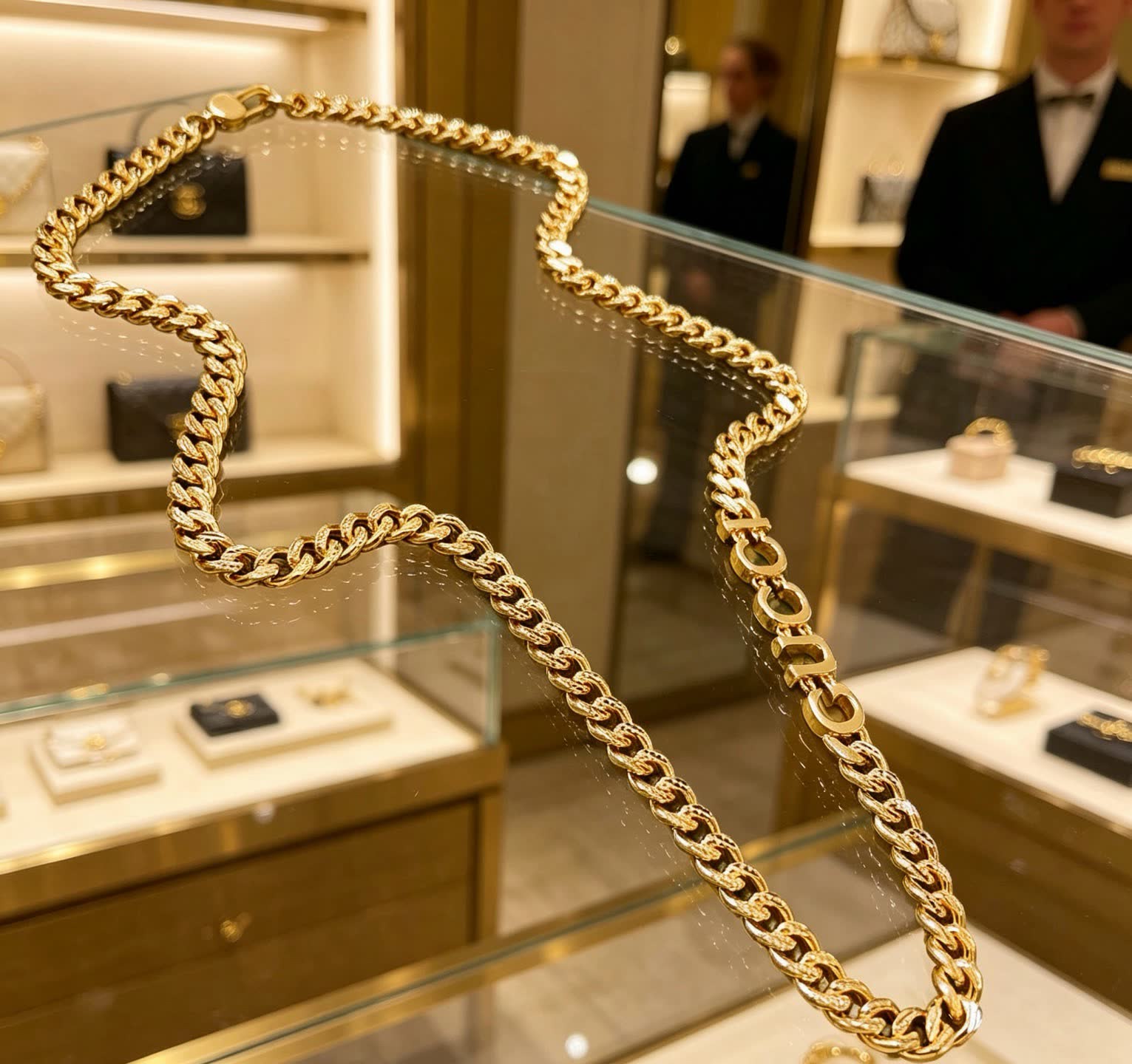 Gucci Cuccurulo Gold-Plated Chain Necklace