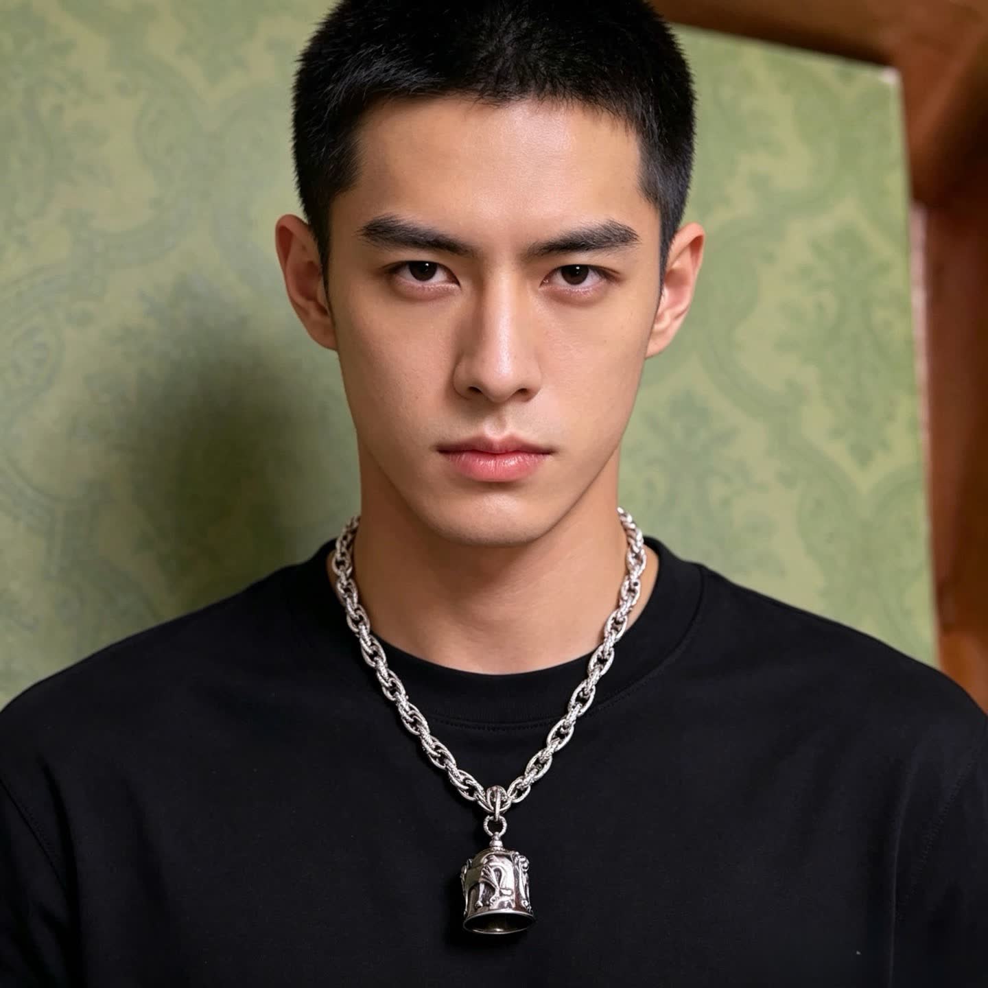 Gucci Silver Chain with Bell Pendant