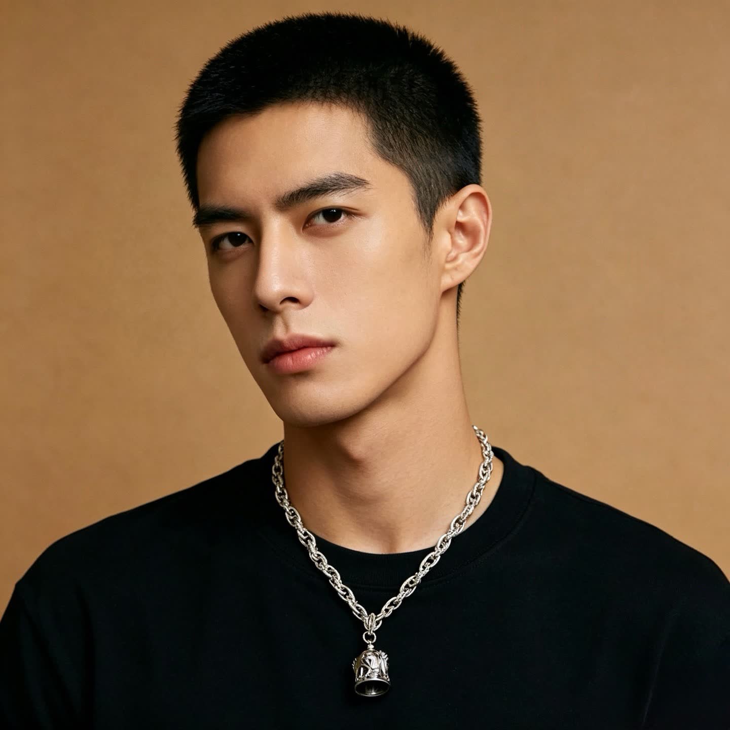 Gucci Silver Chain with Bell Pendant