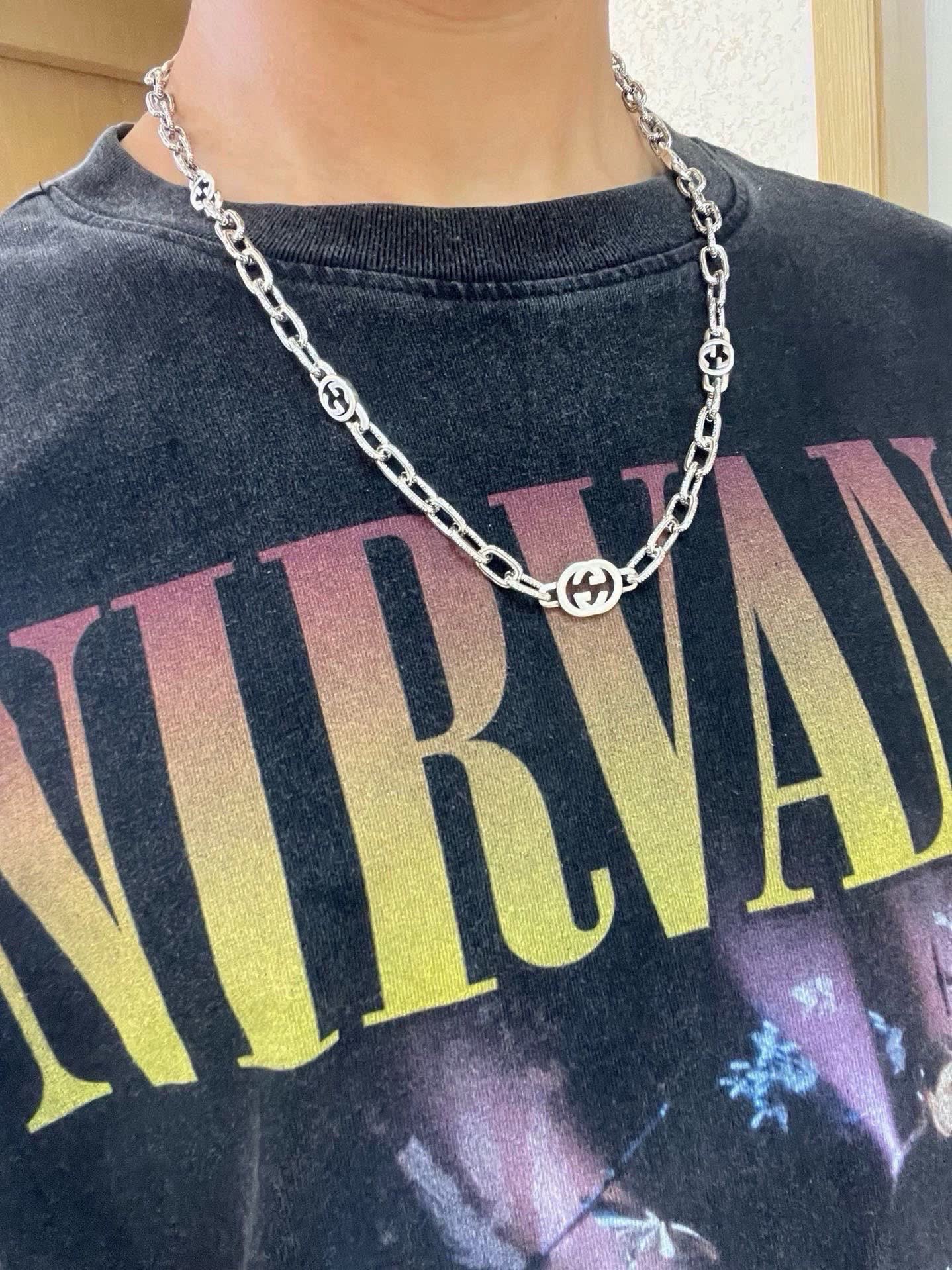 Gucci Silver Chain Necklace