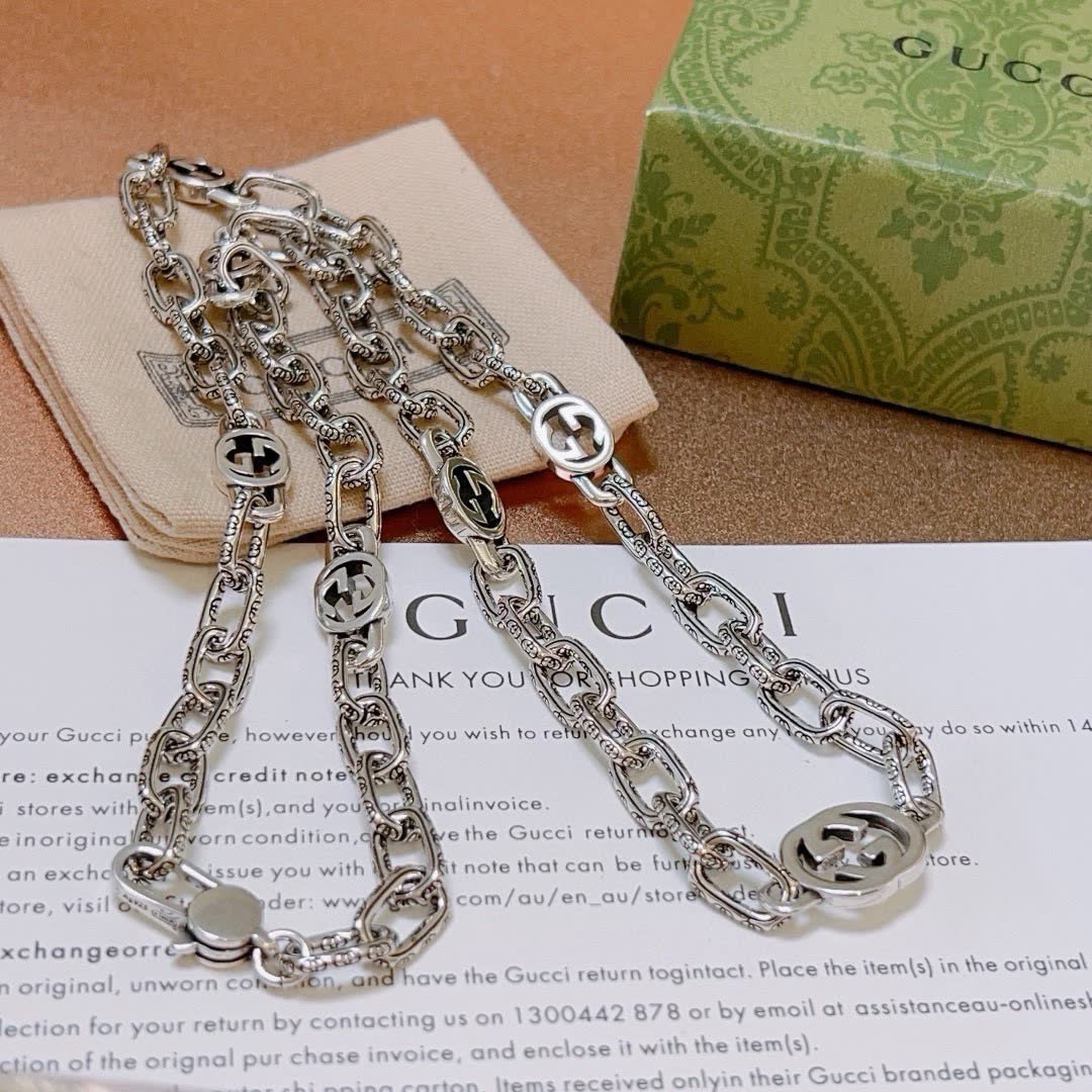 Gucci Silver Chain Necklace