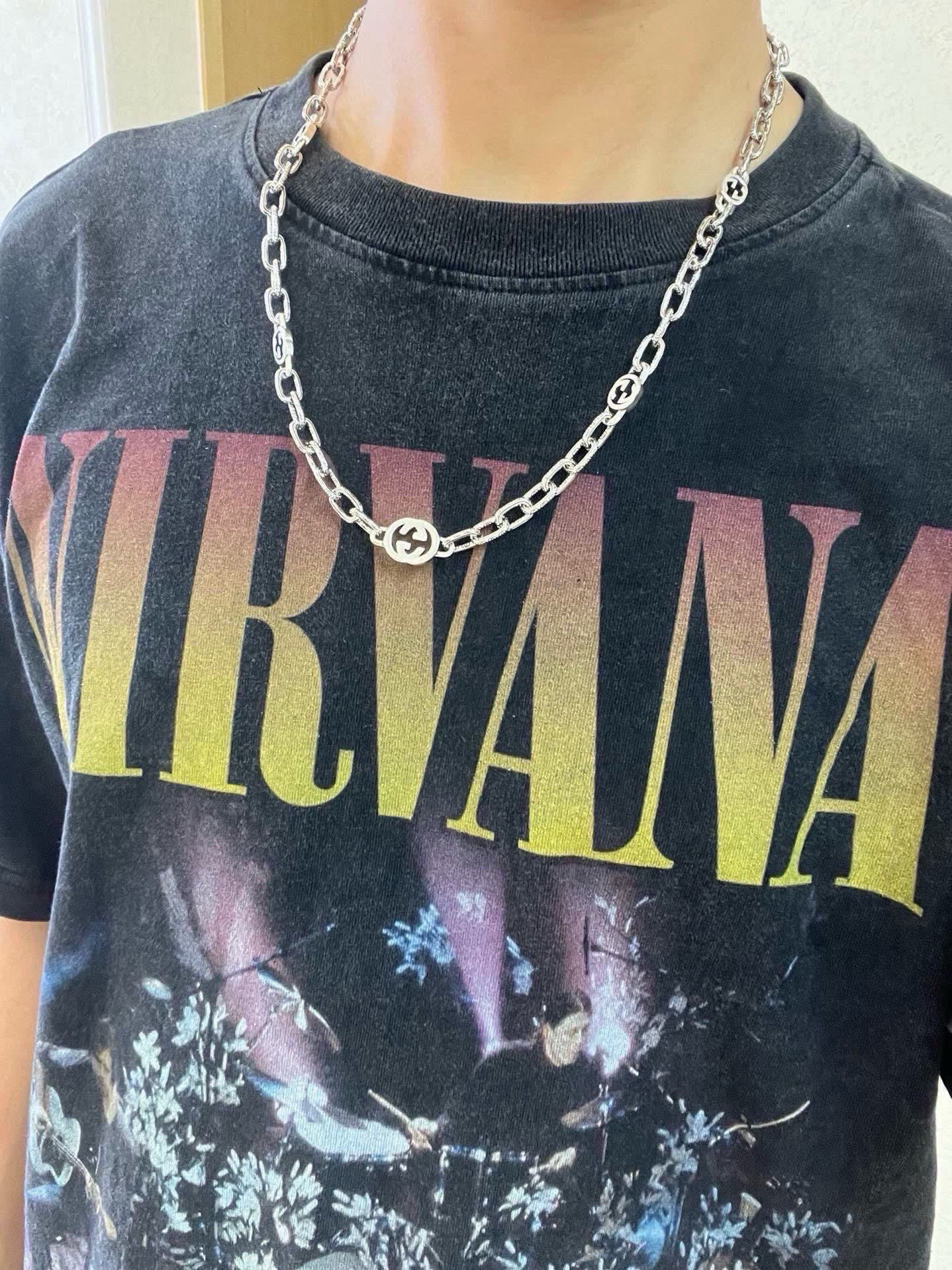 Gucci Silver Chain Necklace