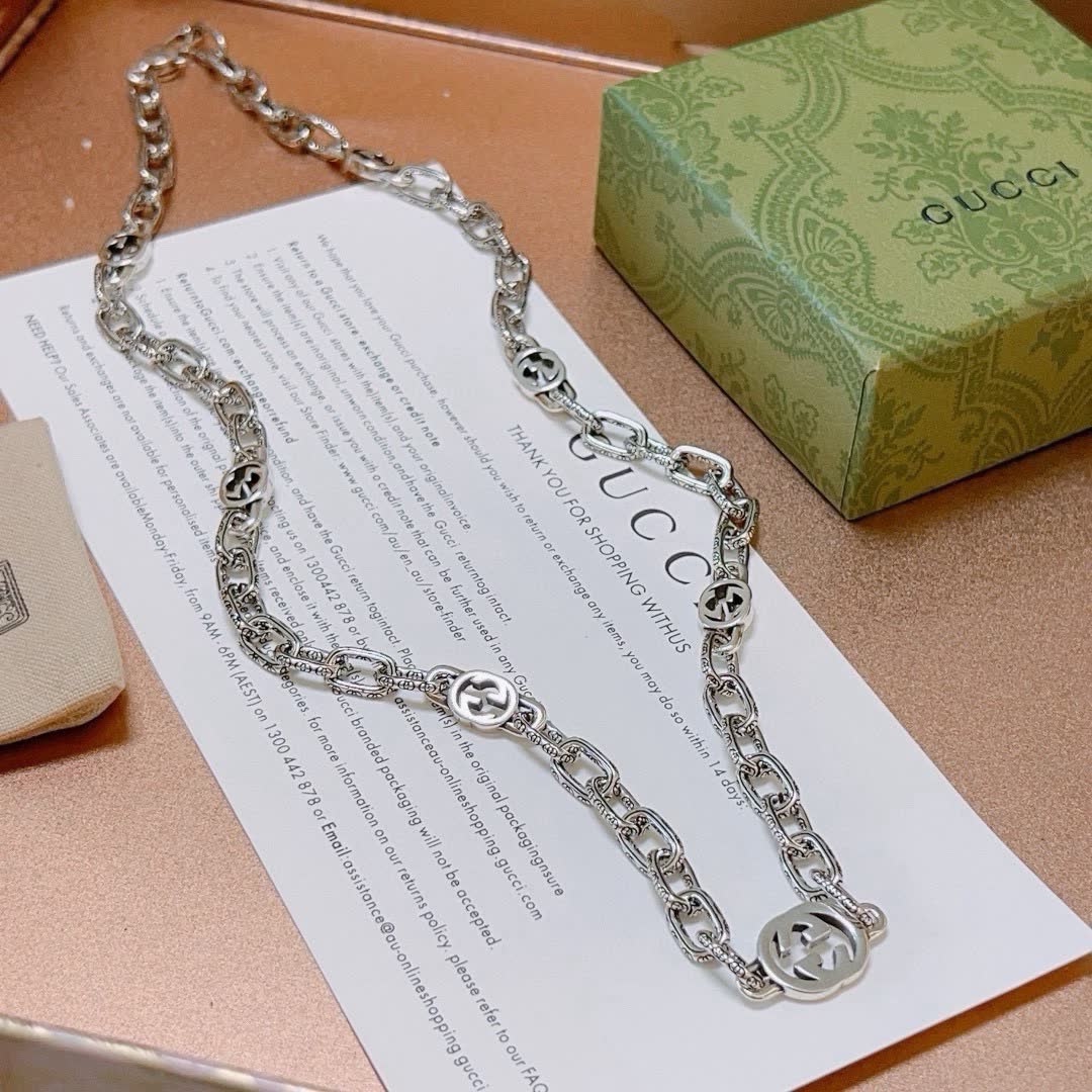 Gucci Silver Chain Necklace