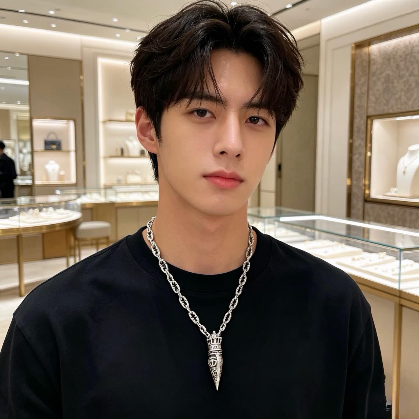 Gucci Silver Chain with Ornate Pendant