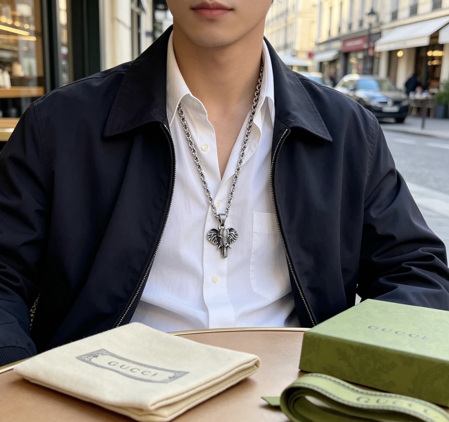 Gucci Elephant Charm Necklace