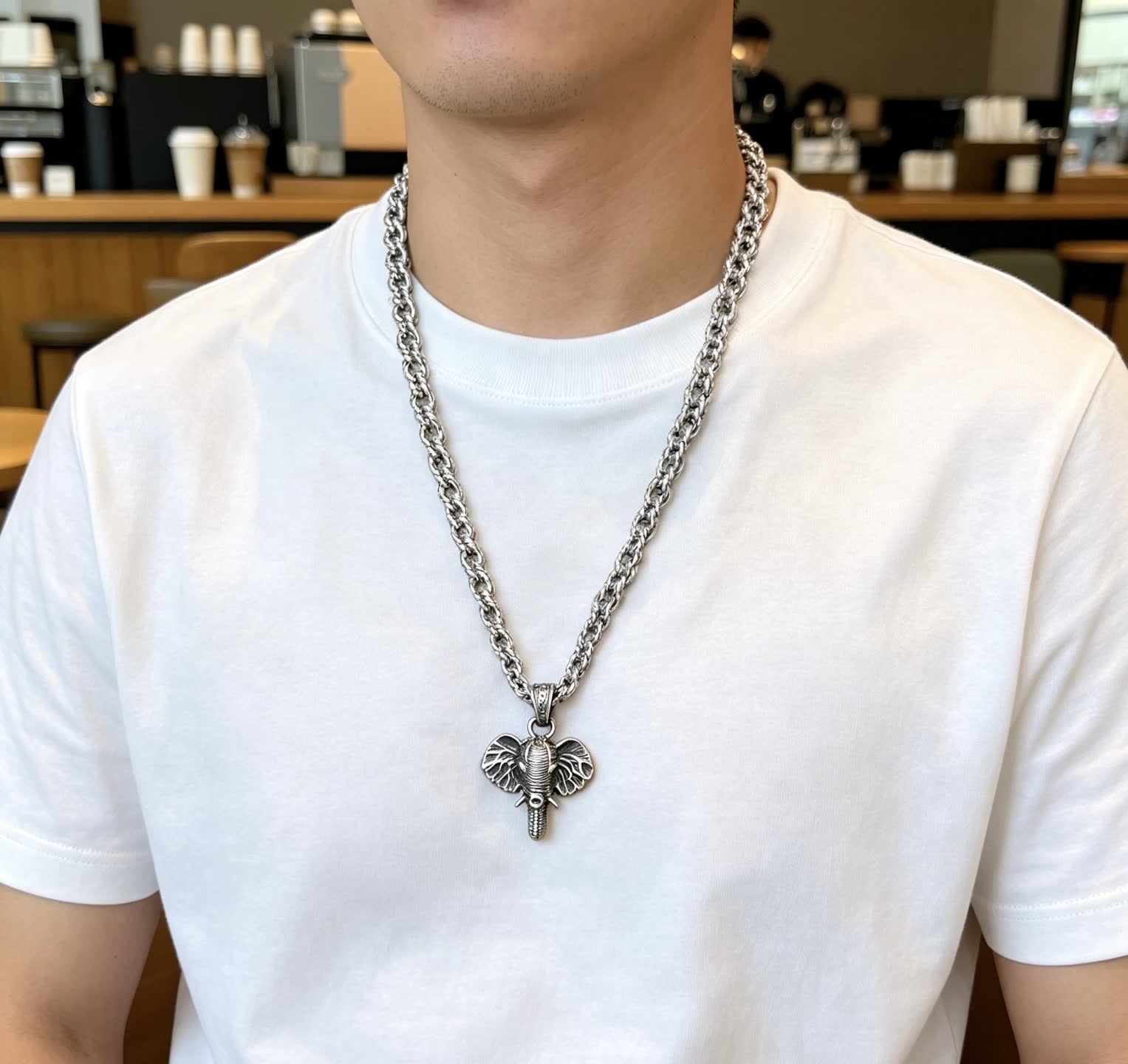 Gucci Elephant Charm Necklace