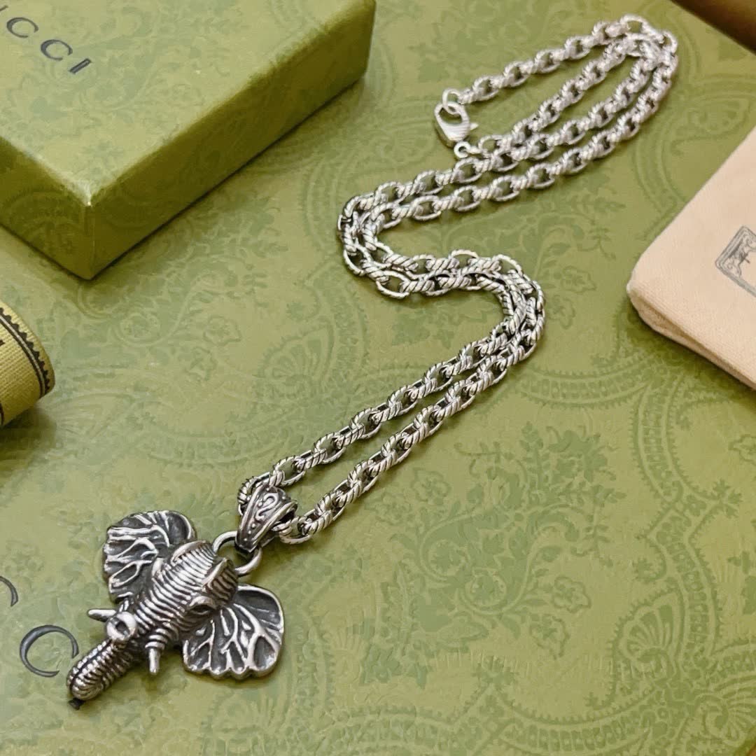 Gucci Elephant Charm Necklace