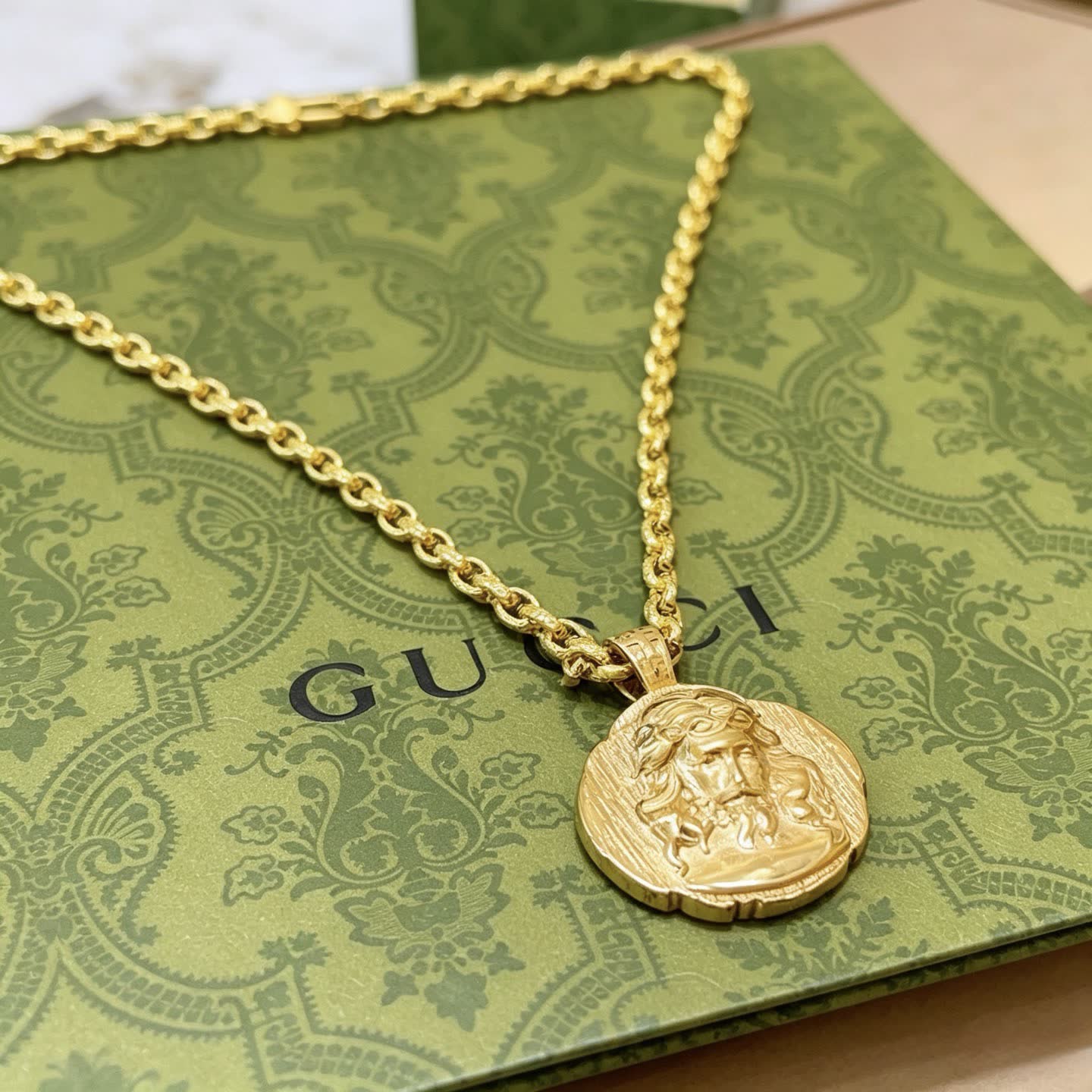Gucci Medallion Necklace
