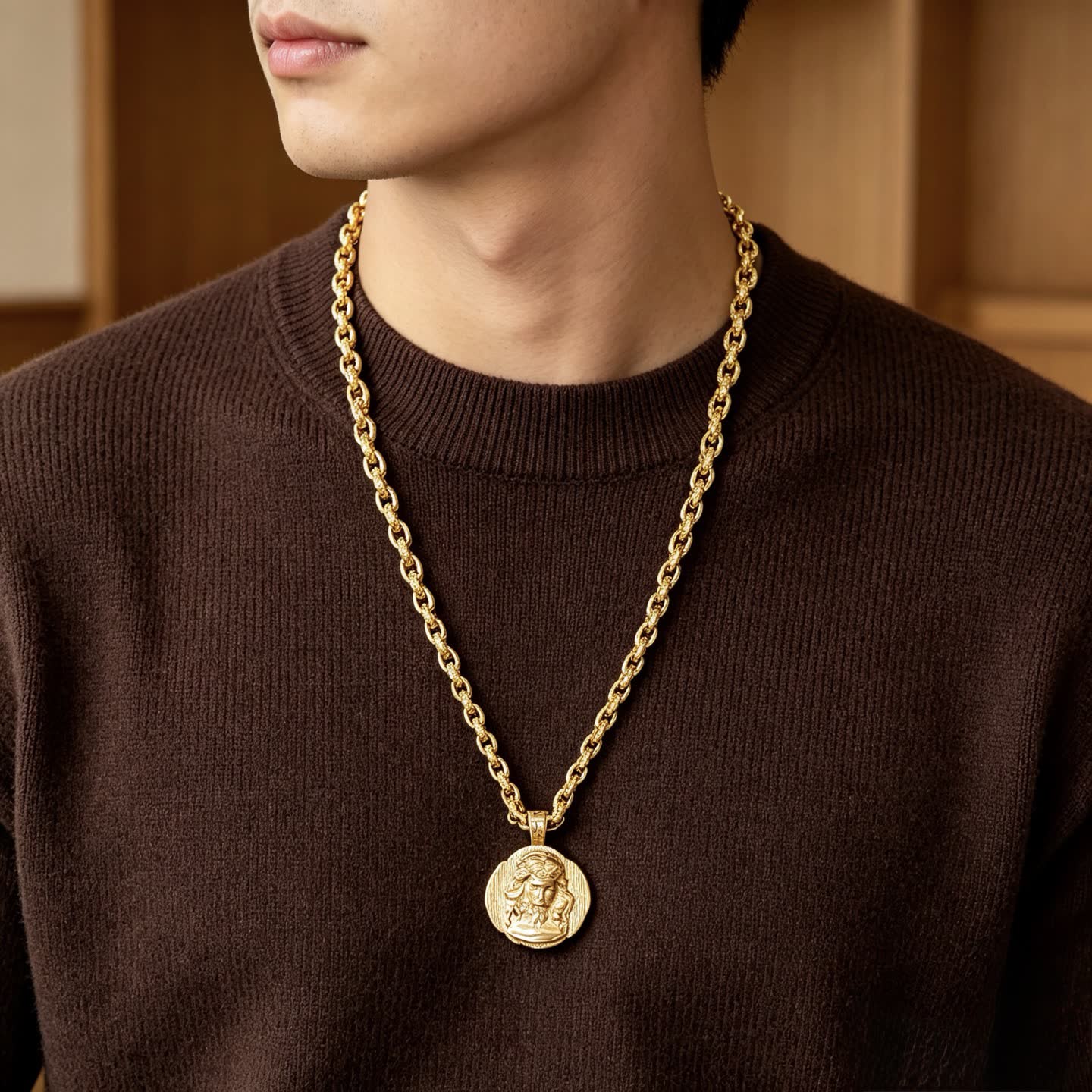 Gucci Medallion Necklace