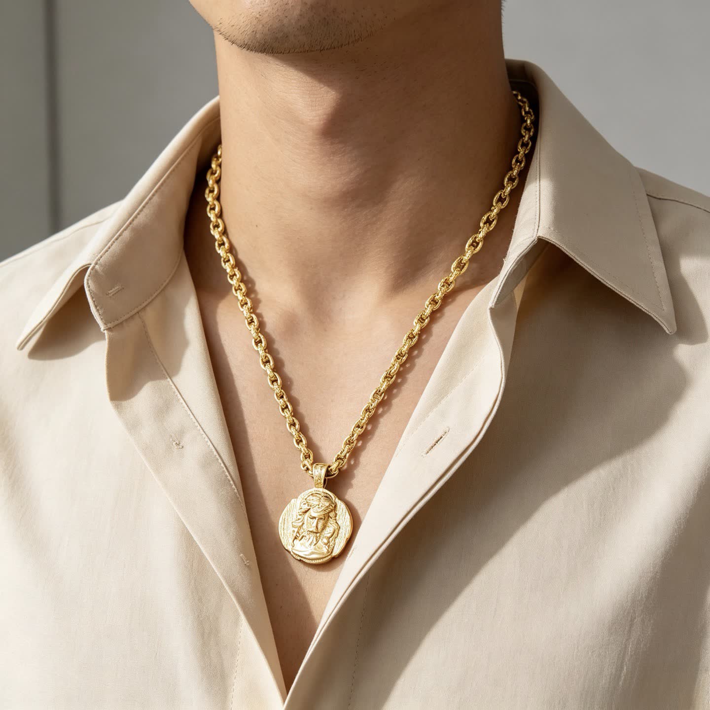 Gucci Medallion Necklace