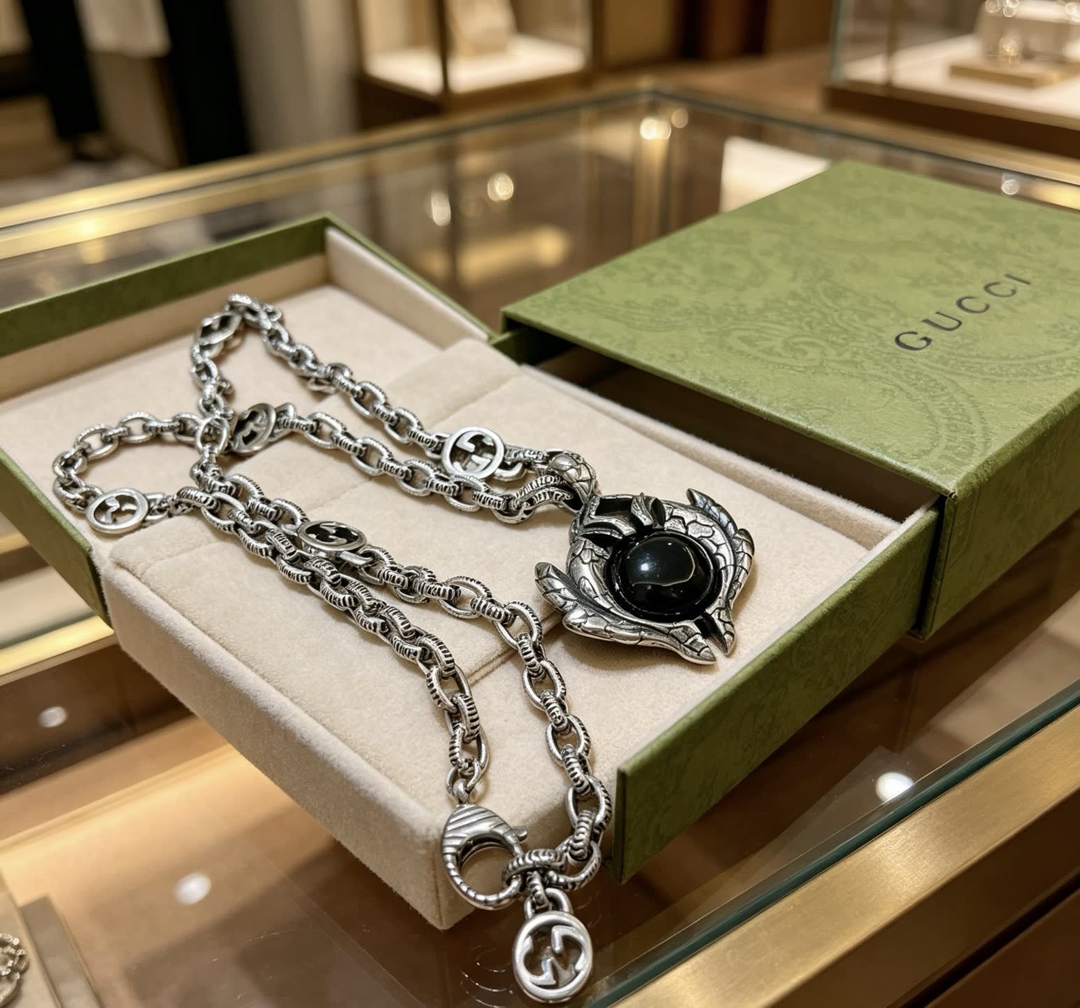 Gucci Dragon Pendant Necklace