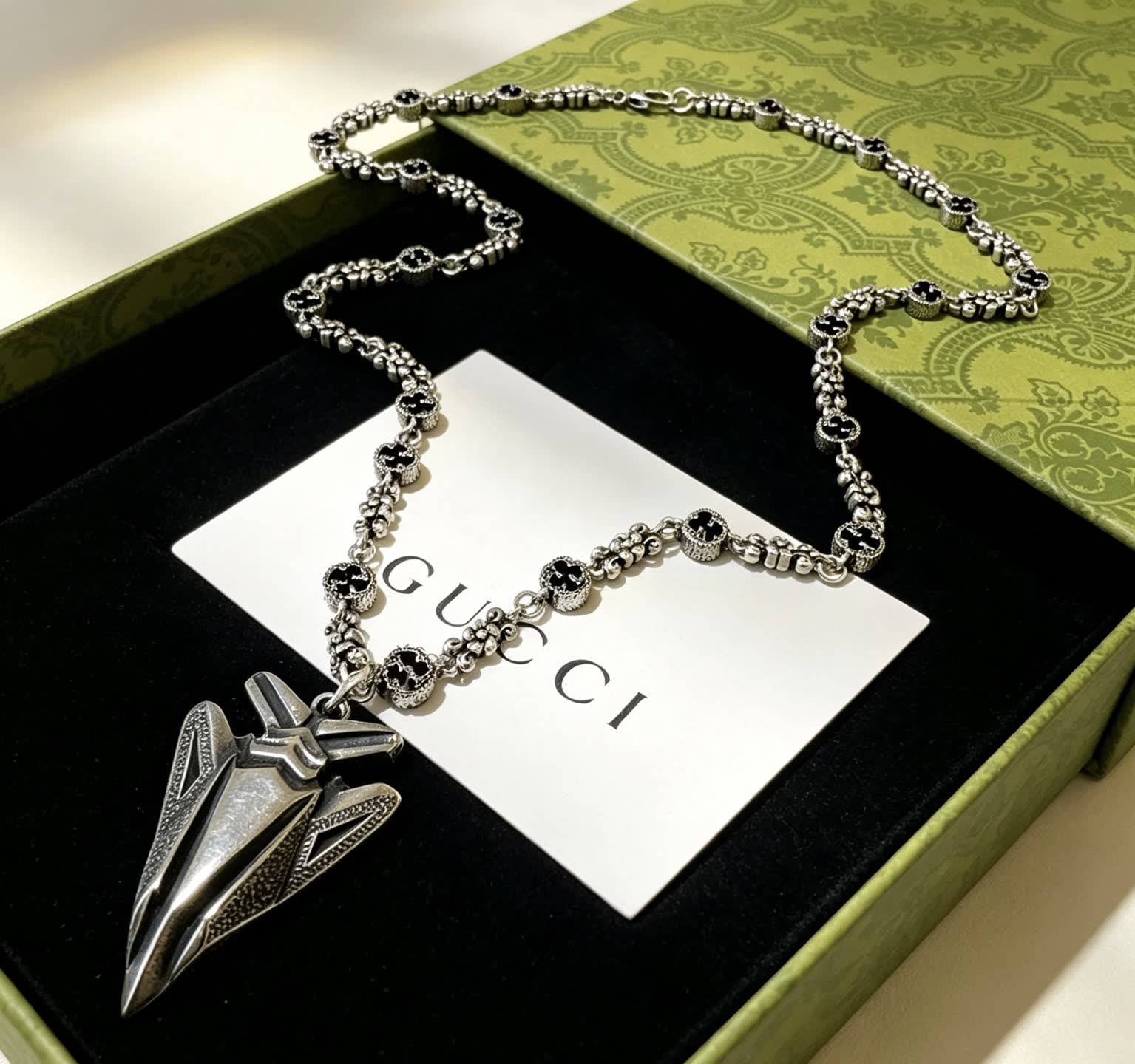 Gucci Silver Arrow Pendant Necklace