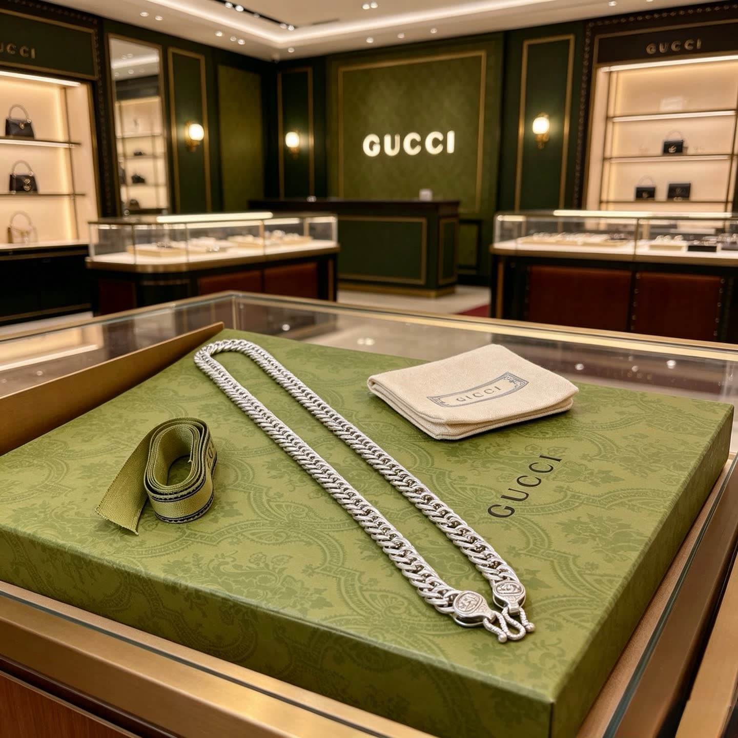 Gucci Silver Chain Necklace