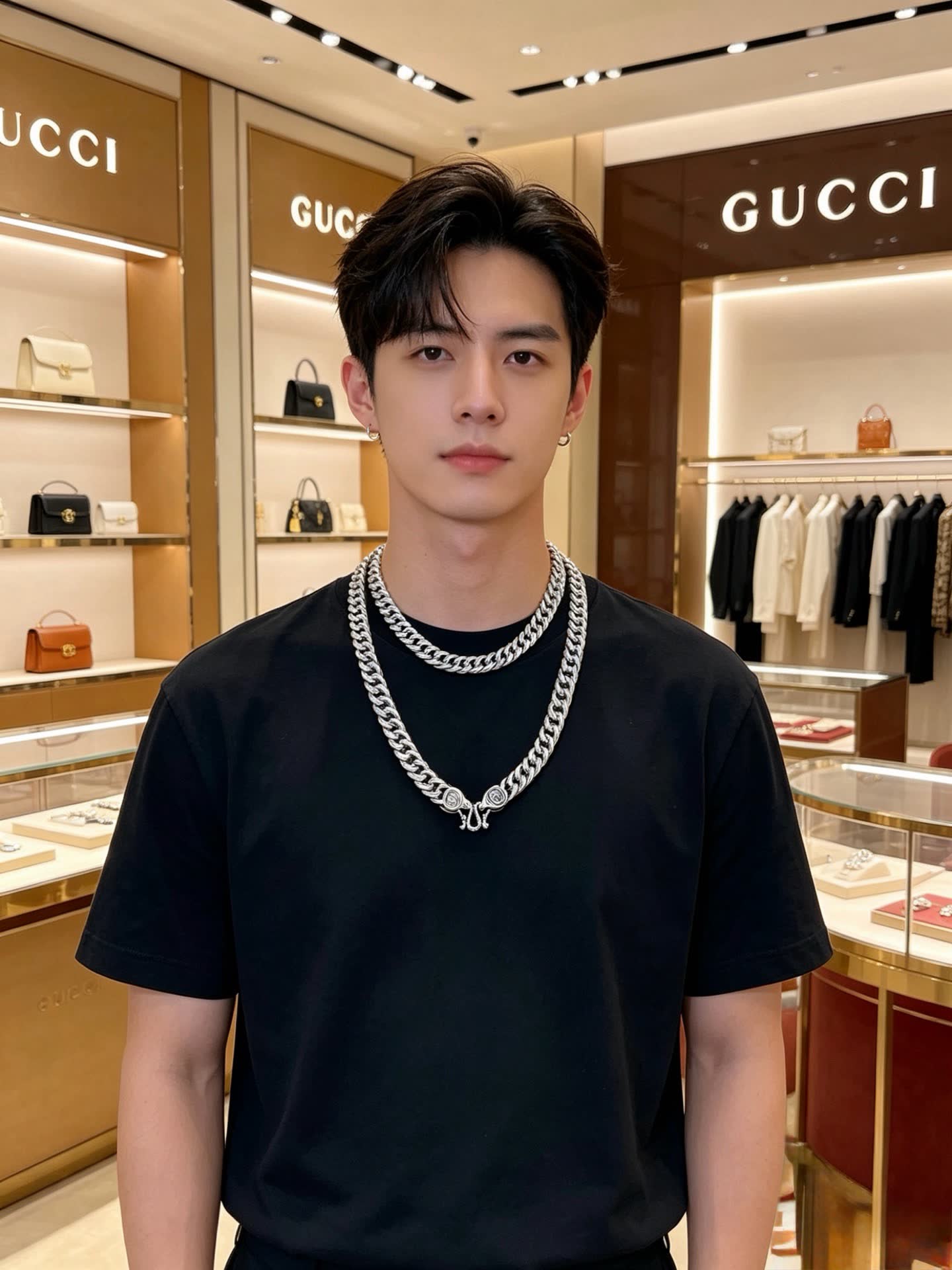 Gucci Silver Chain Necklace