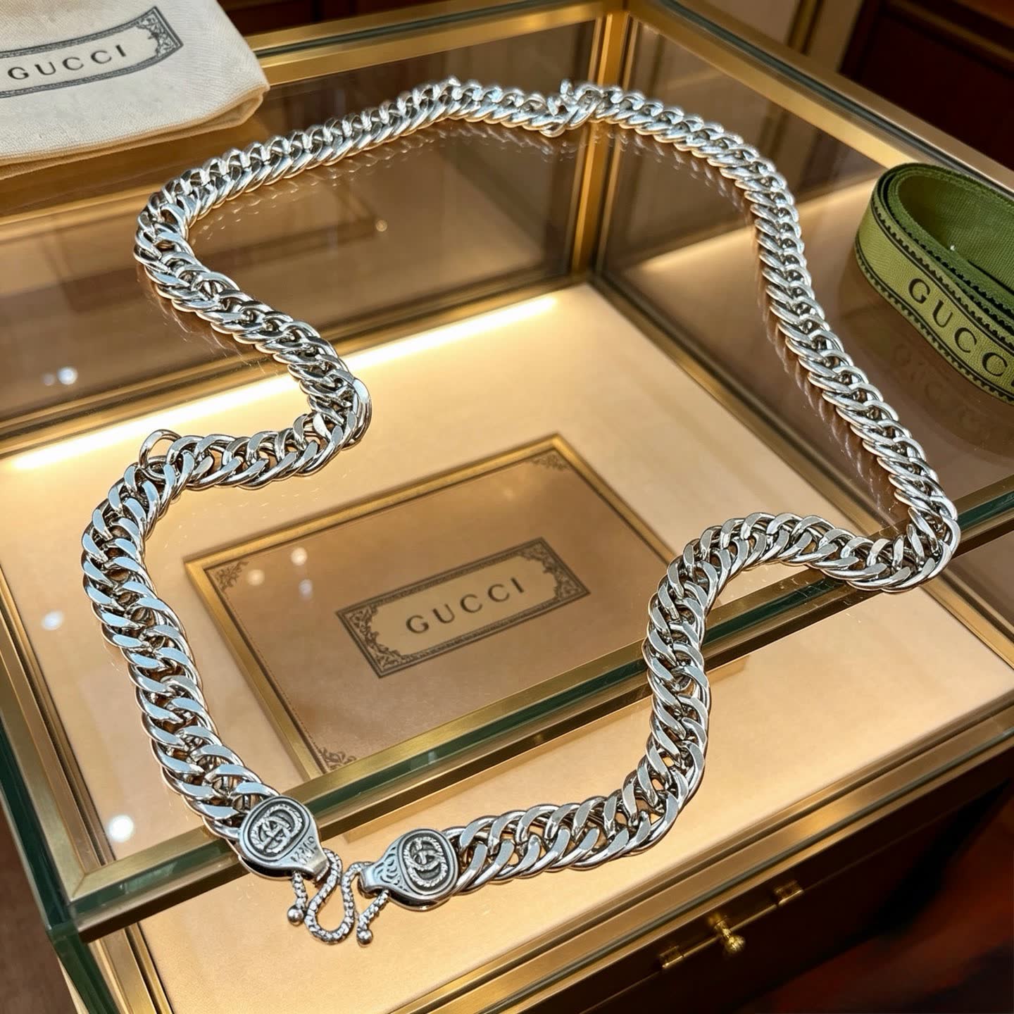 Gucci Silver Chain Necklace