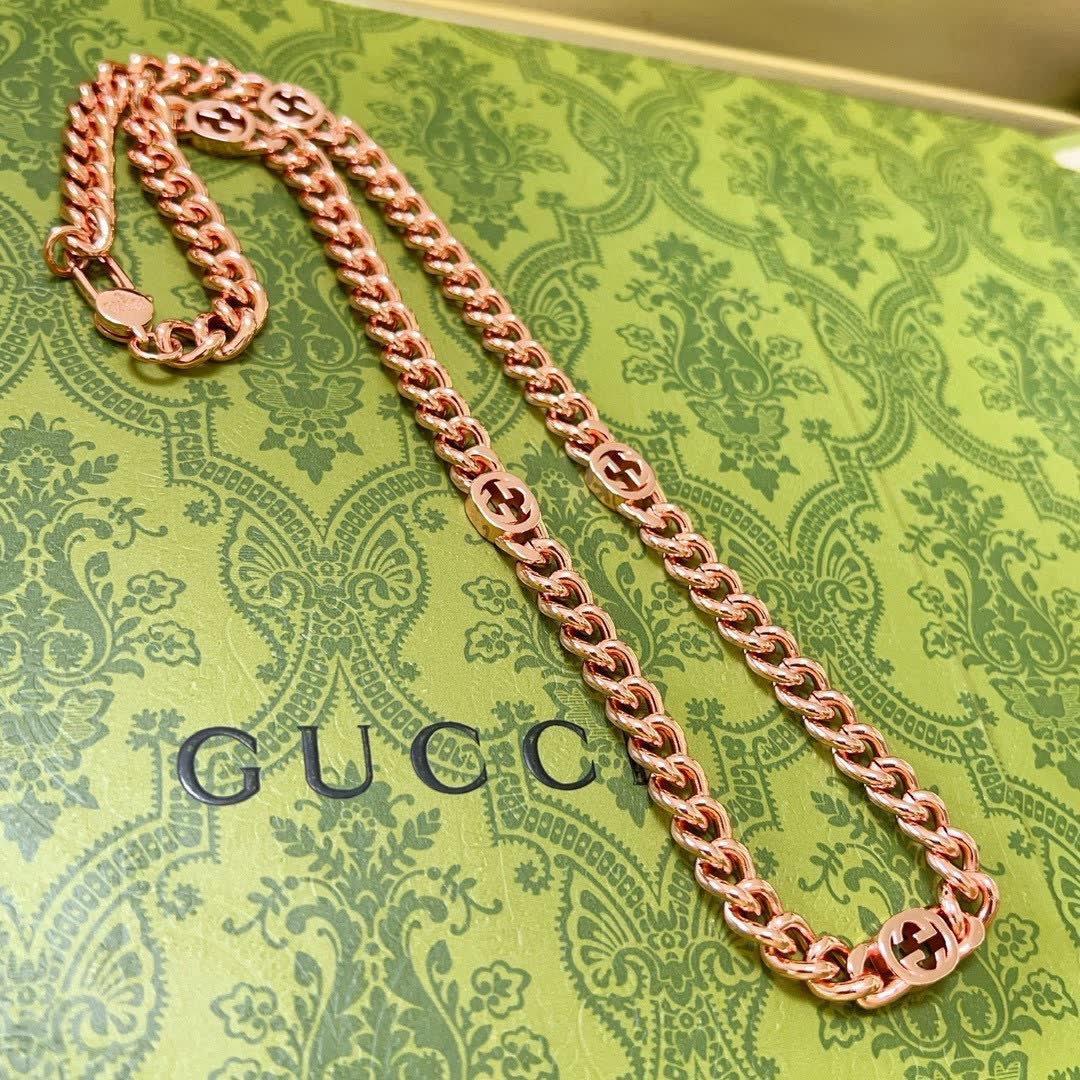 Gucci Rose Gold Chain Necklace