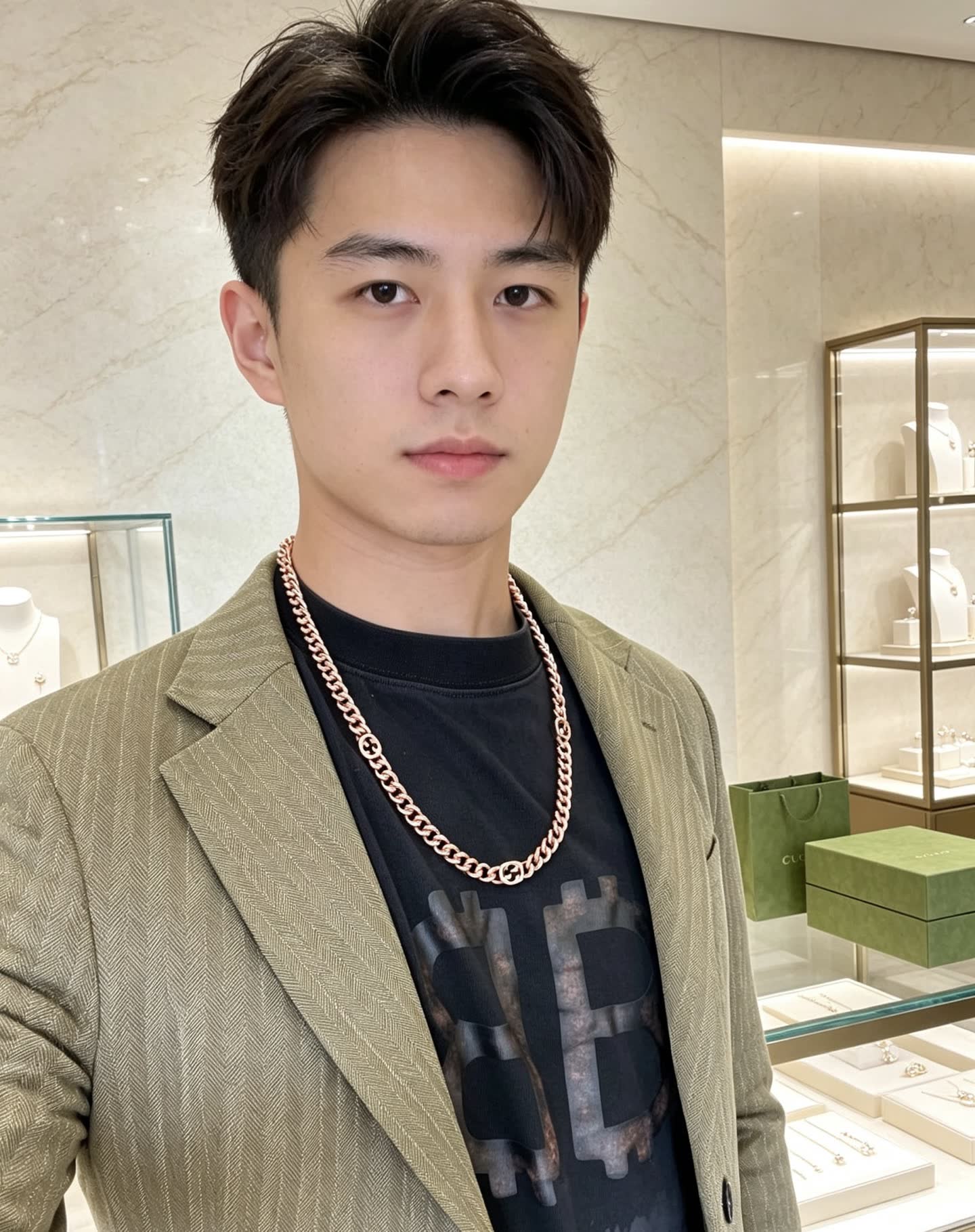 Gucci Rose Gold Chain Necklace