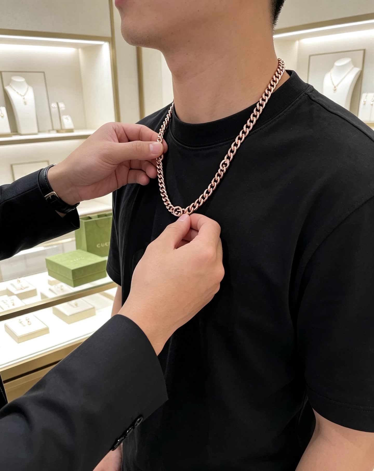 Gucci Rose Gold Chain Necklace