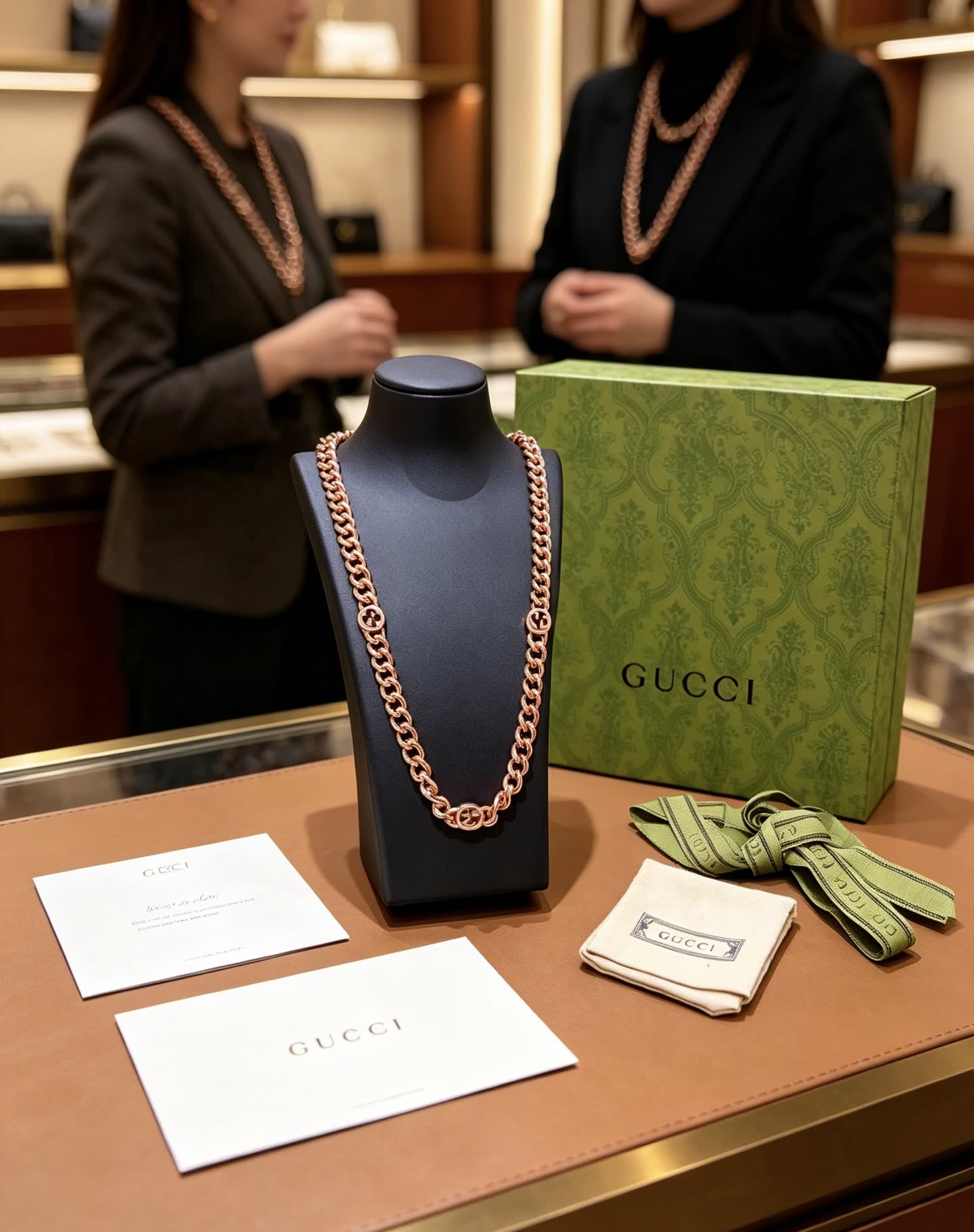Gucci Rose Gold Chain Necklace