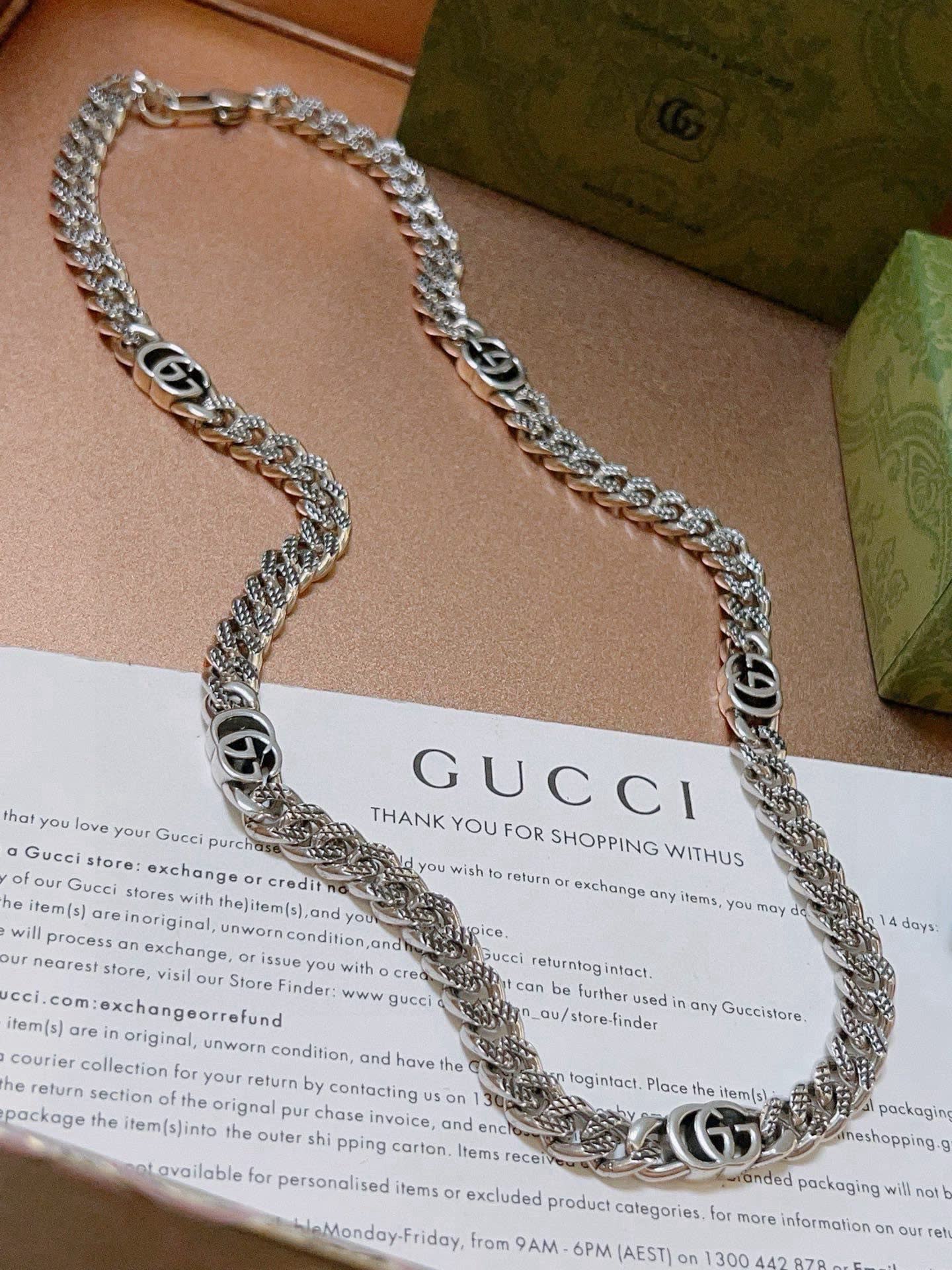 Gucci Silver Chain Necklace