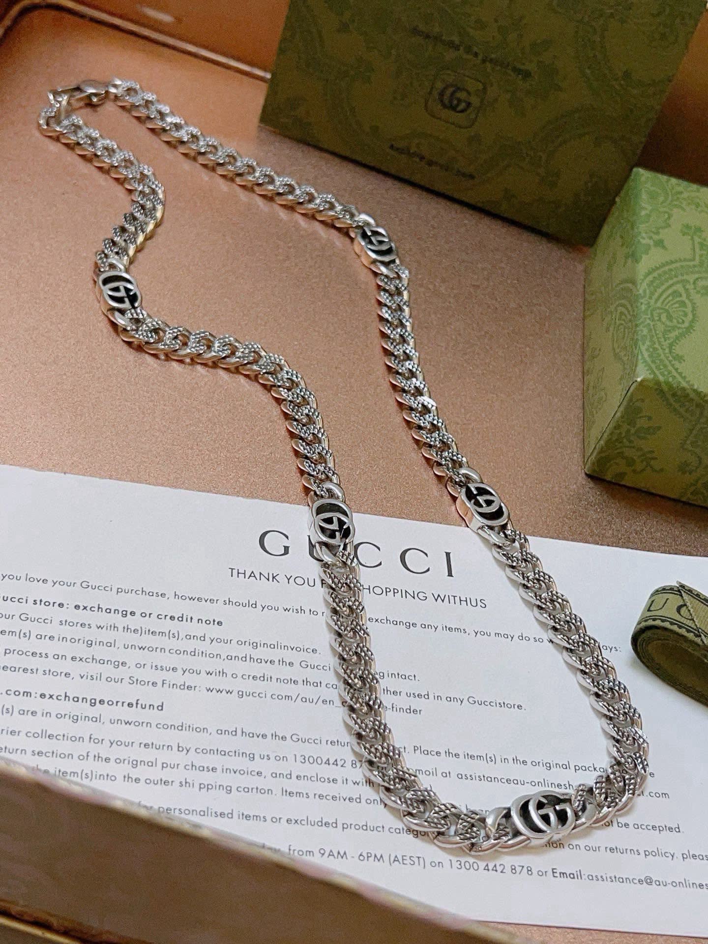 Gucci Silver Chain Necklace