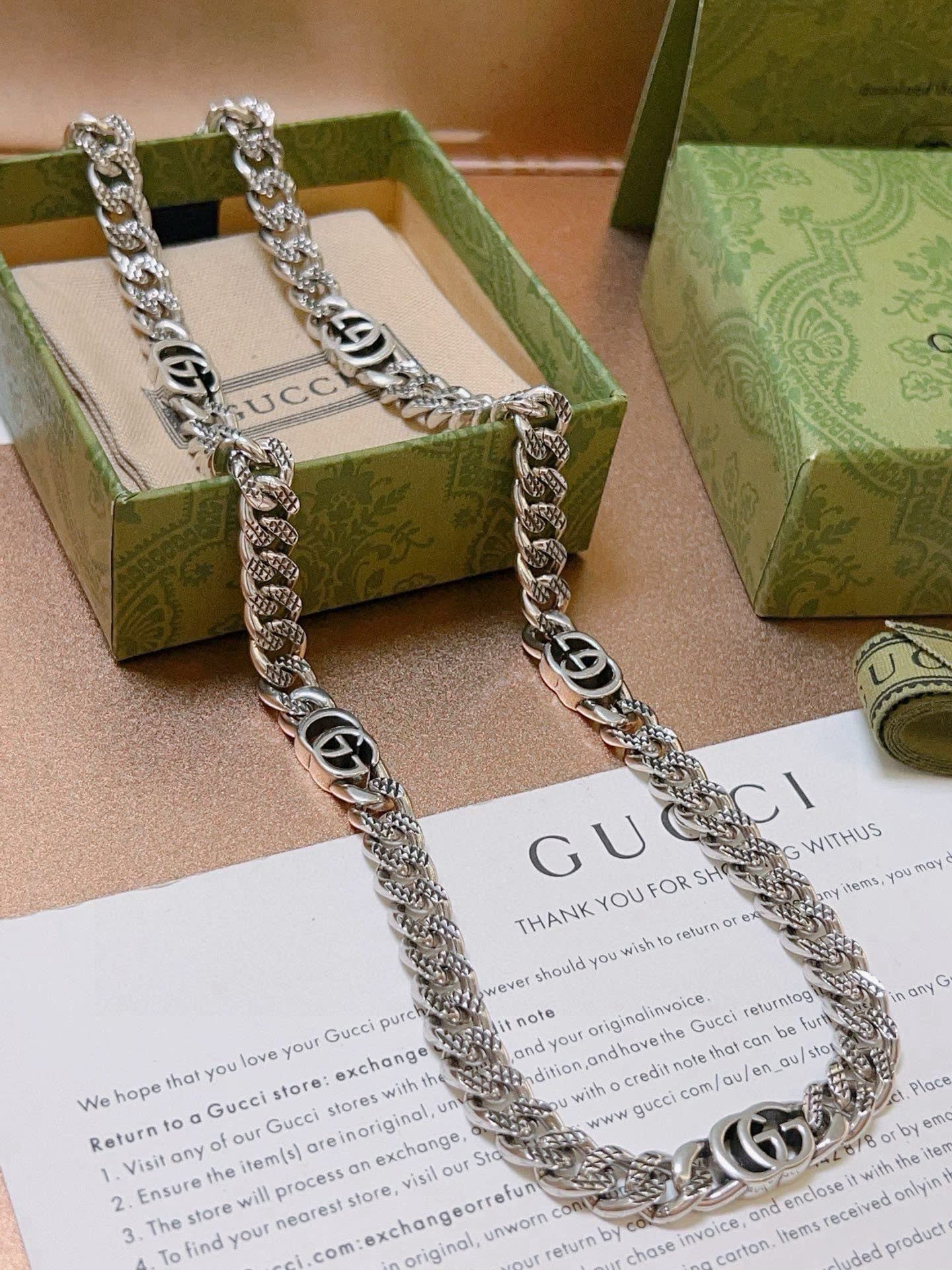 Gucci Silver Chain Necklace