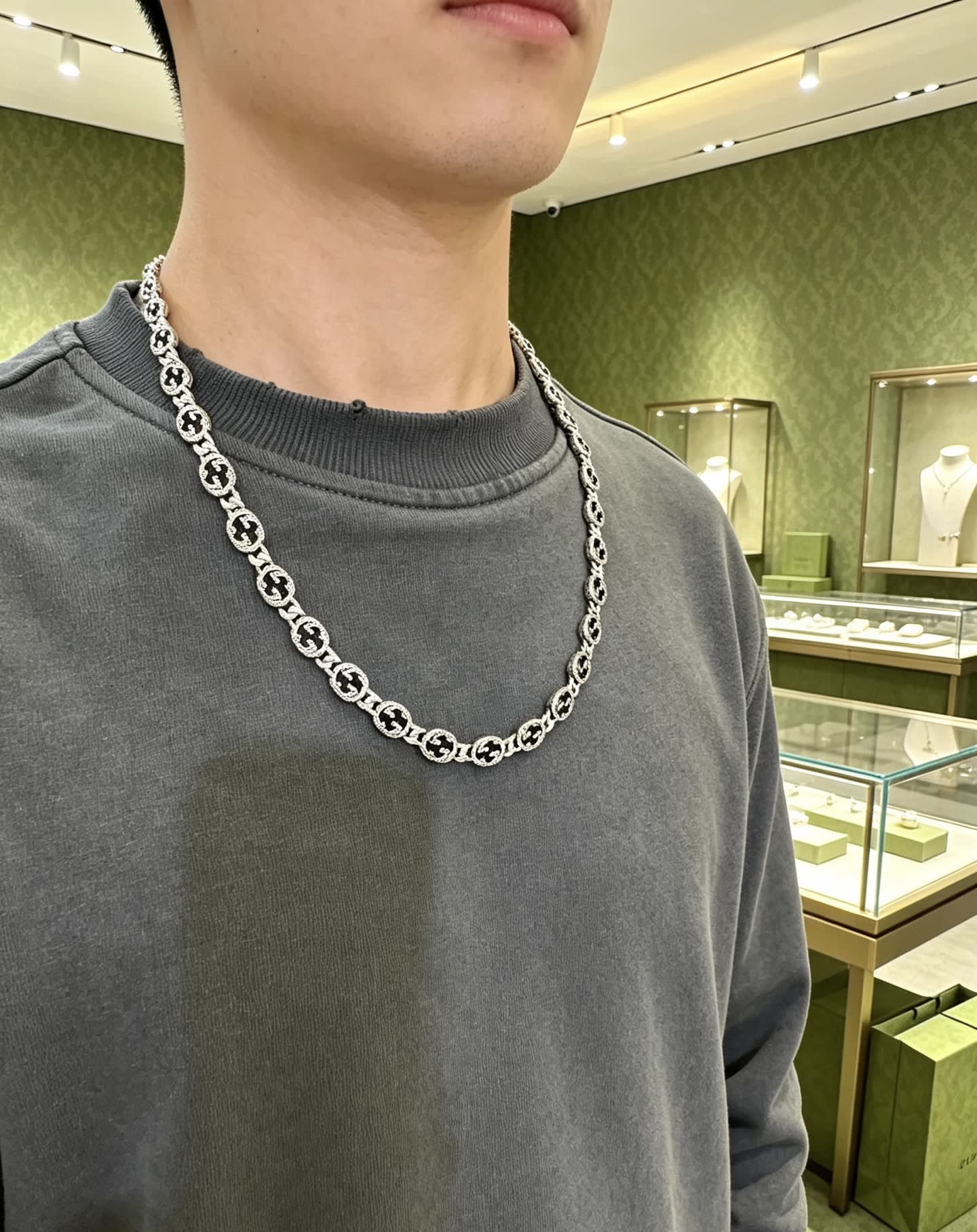 Gucci Silver Chain Necklace