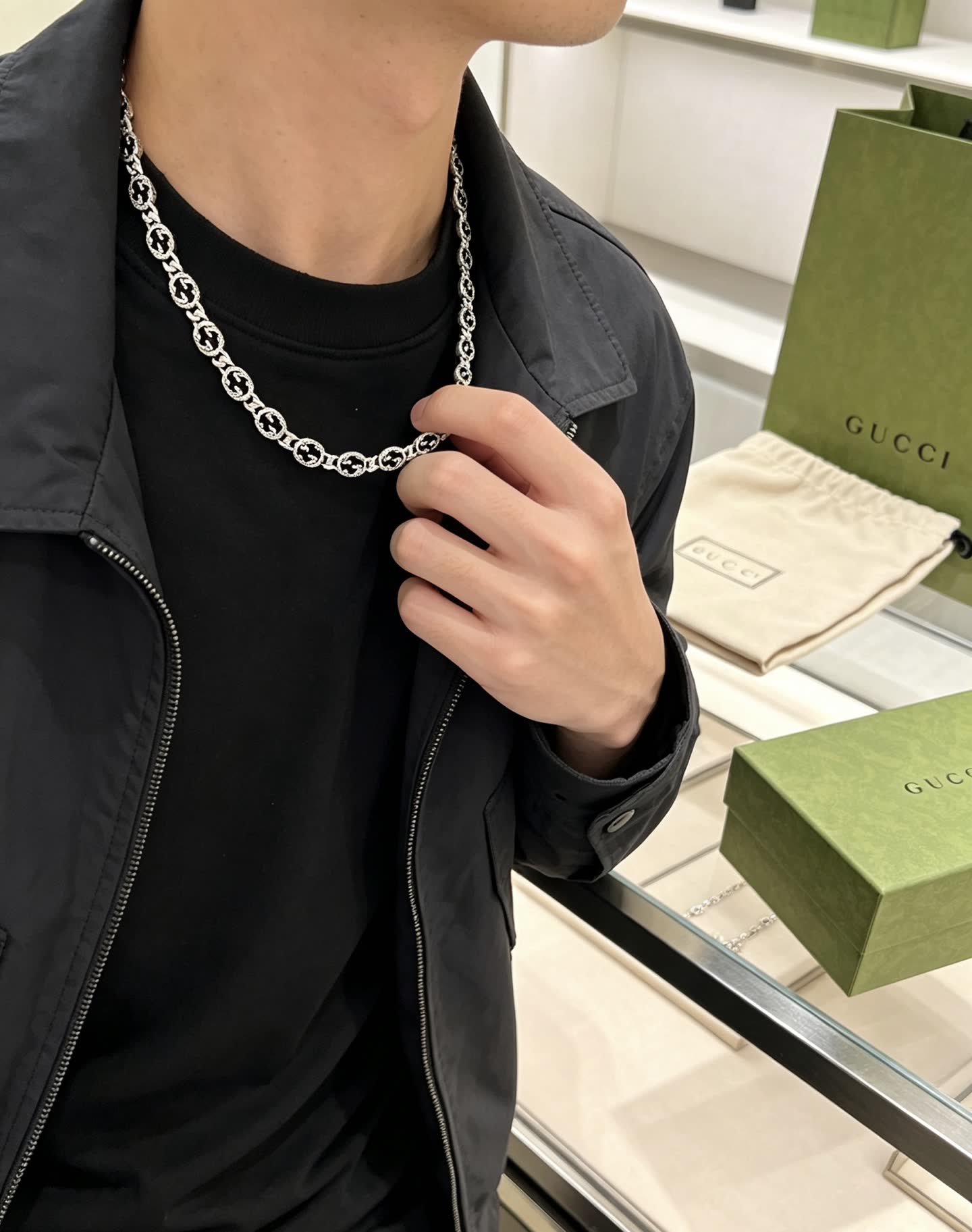 Gucci Silver Chain Necklace