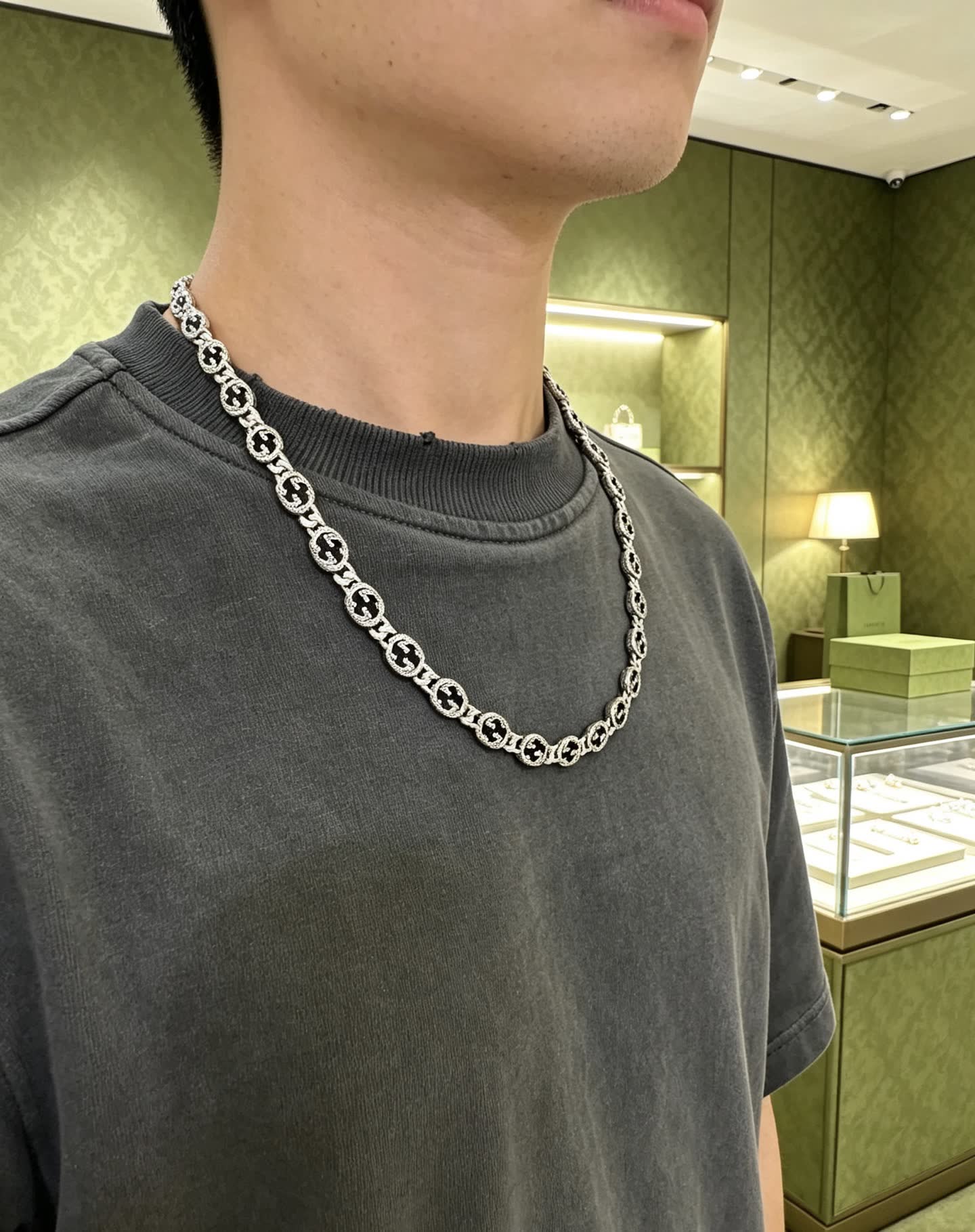 Gucci Silver Chain Necklace