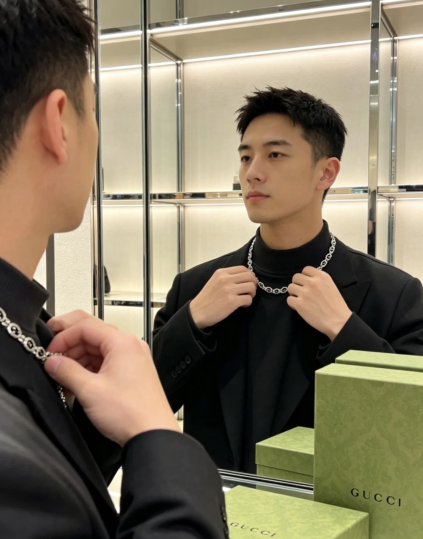 Gucci Silver Chain Necklace