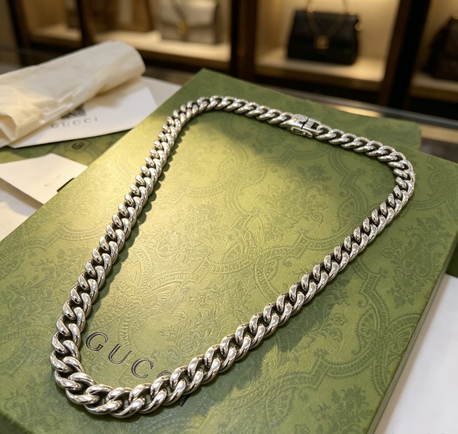 Gucci Silver Chain Necklace