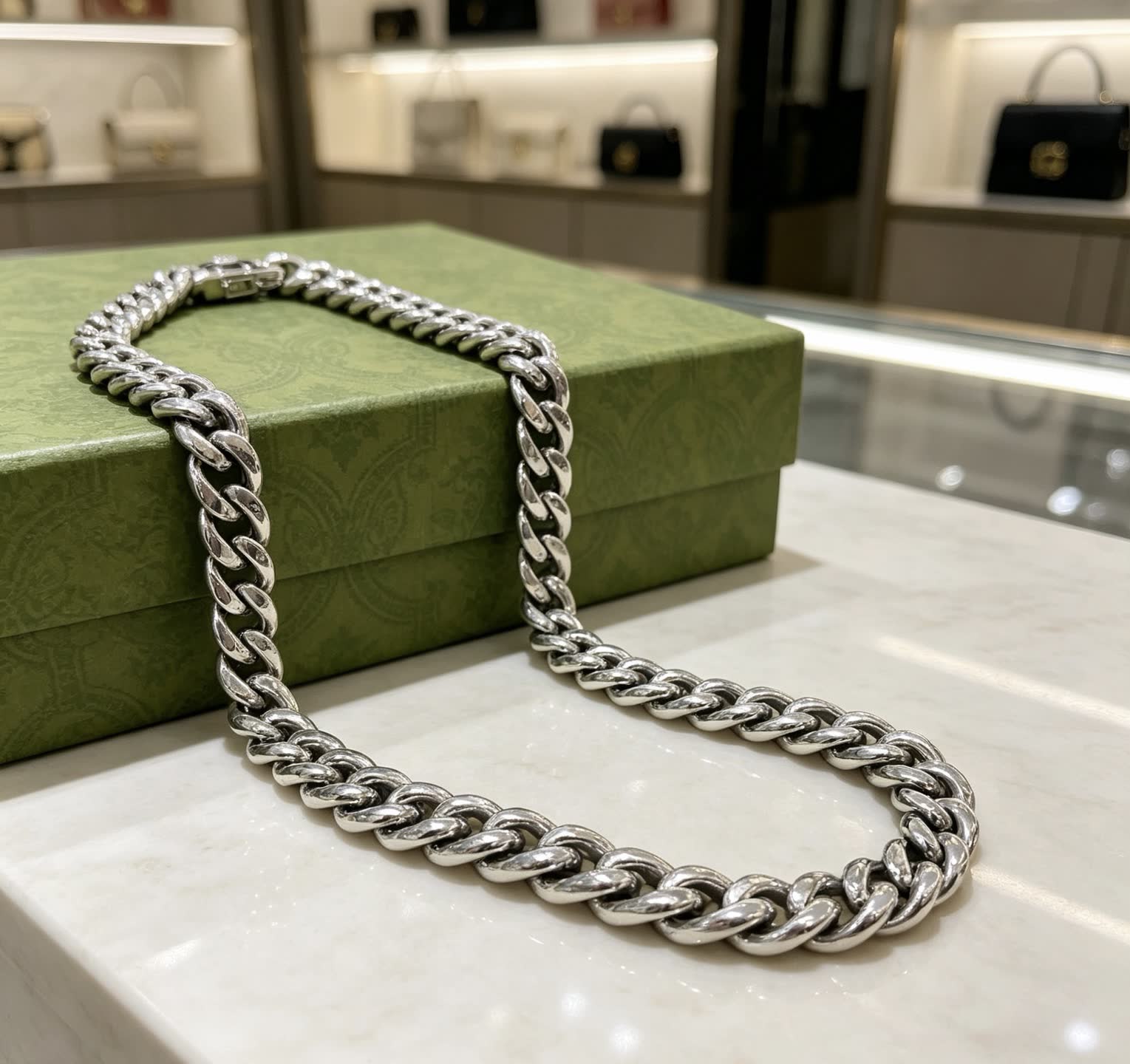 Gucci Silver Chain Necklace