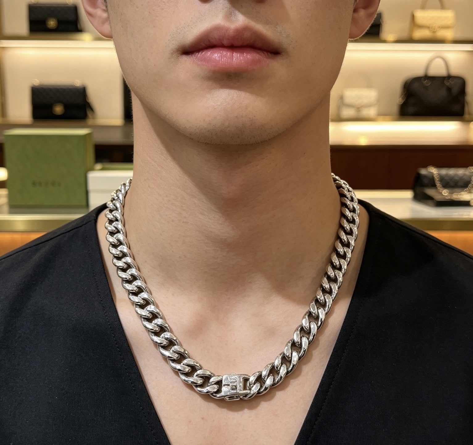 Gucci Silver Chain Necklace