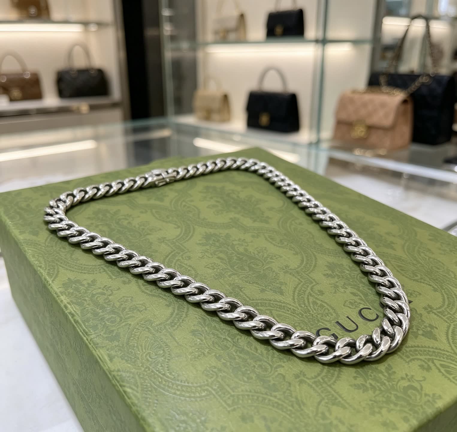 Gucci Silver Chain Necklace
