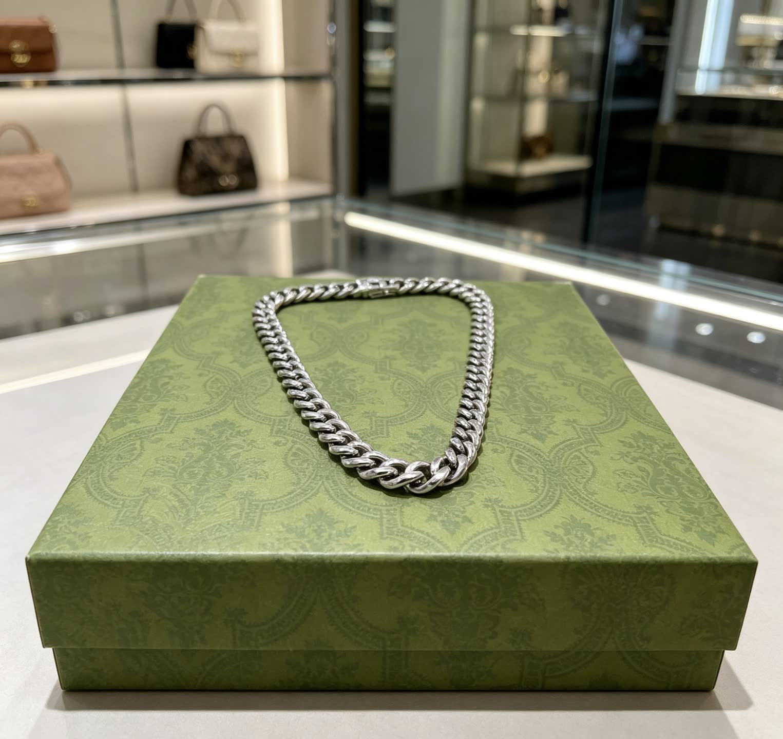 Gucci Silver Chain Necklace