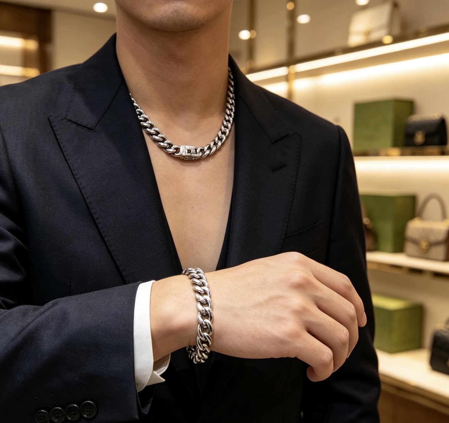 Gucci Silver Chain Necklace