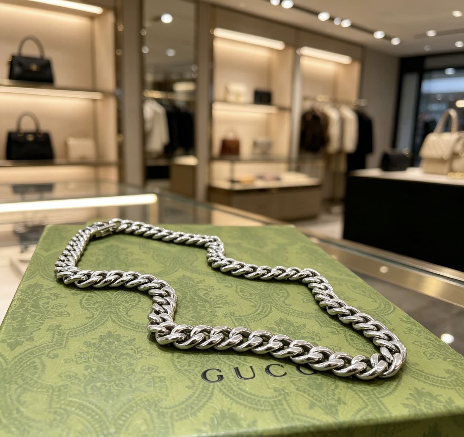 Gucci Silver Chain Necklace