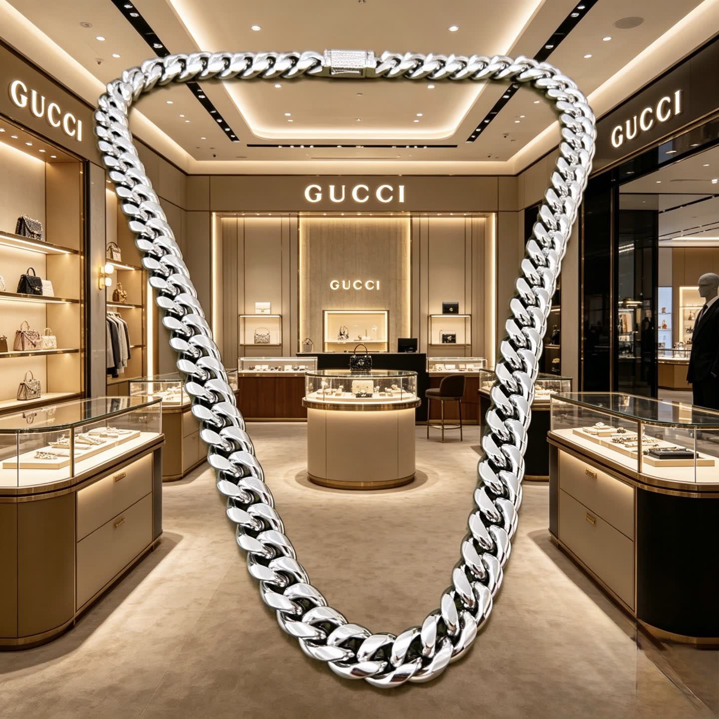 Gucci Silver Chain Necklace