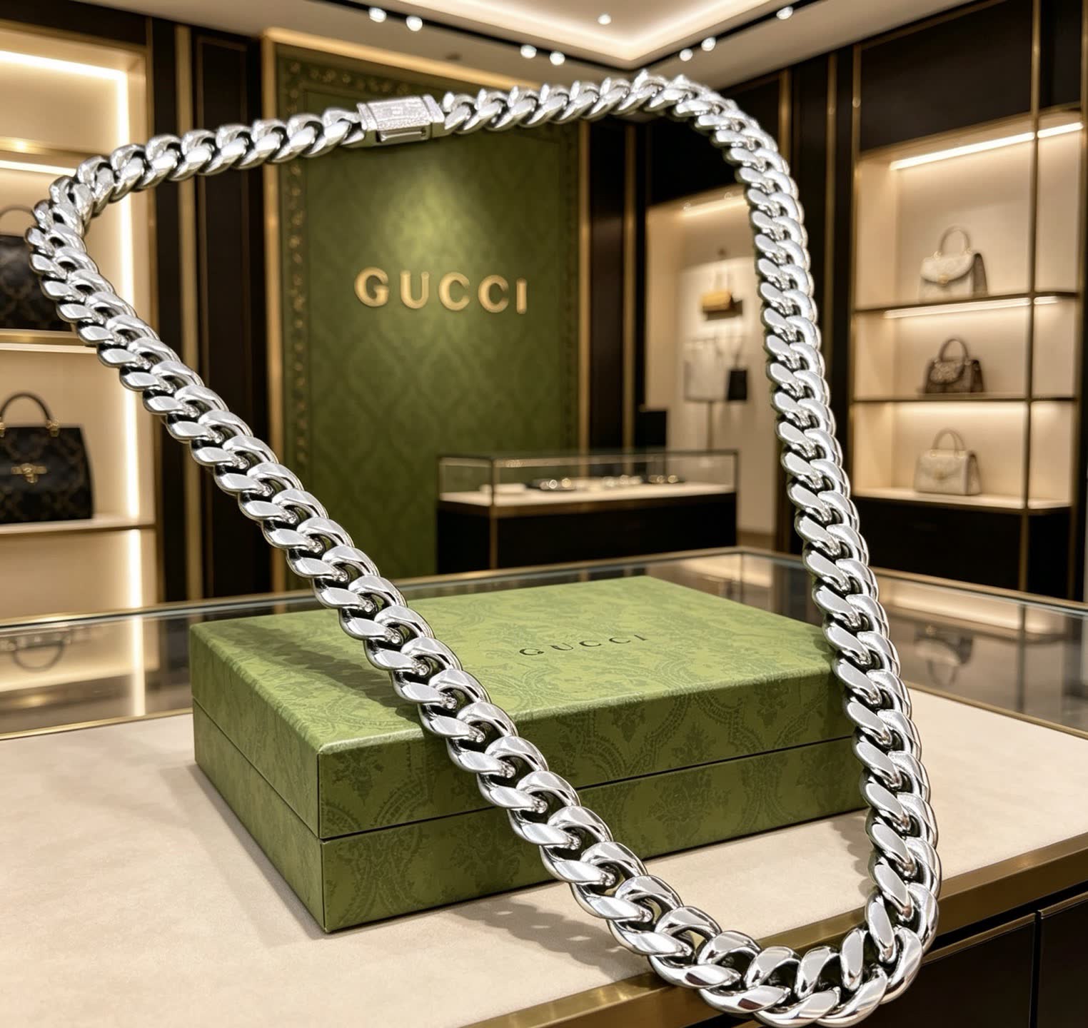 Gucci Silver Chain Necklace