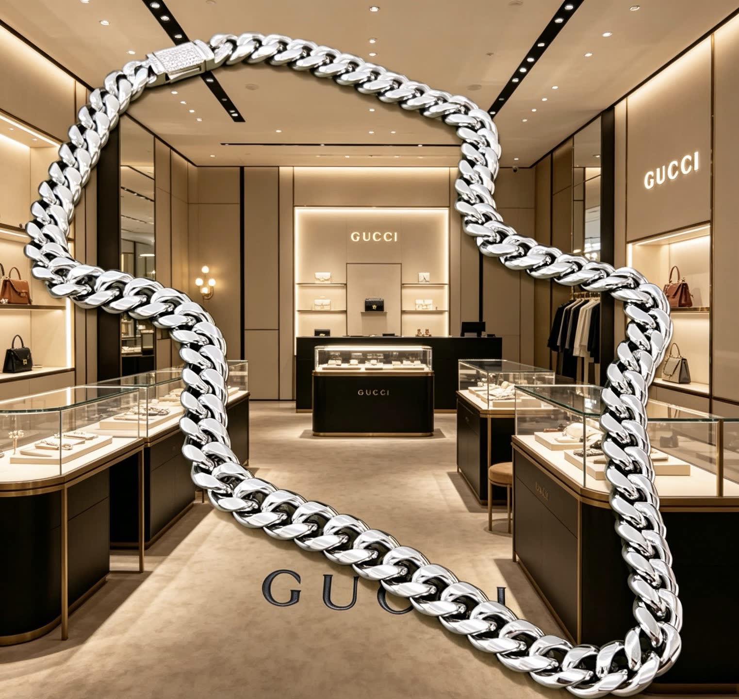 Gucci Silver Chain Necklace