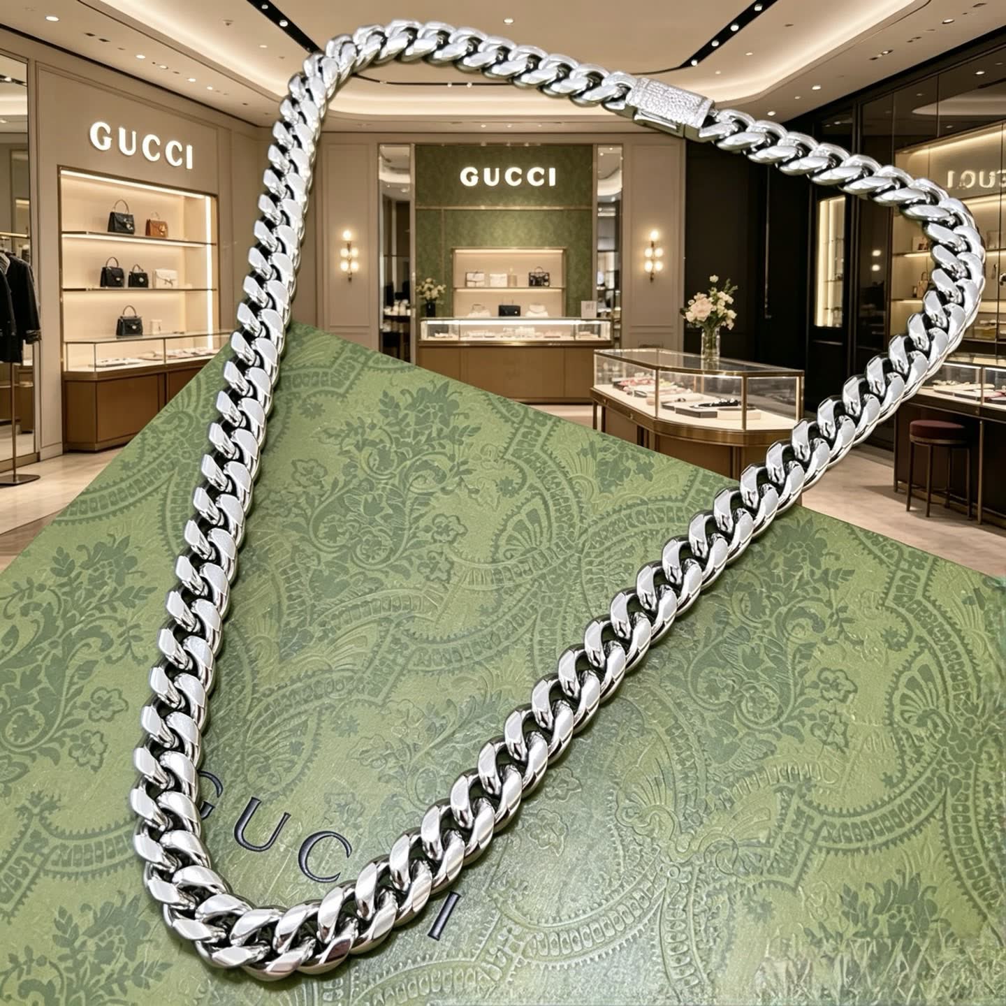 Gucci Silver Chain Necklace