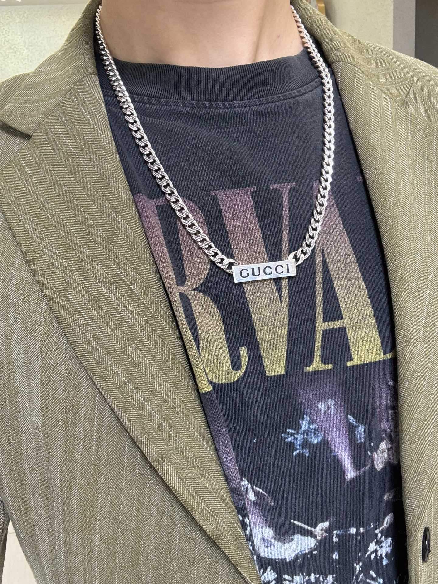 Gucci Silver Chain Necklace