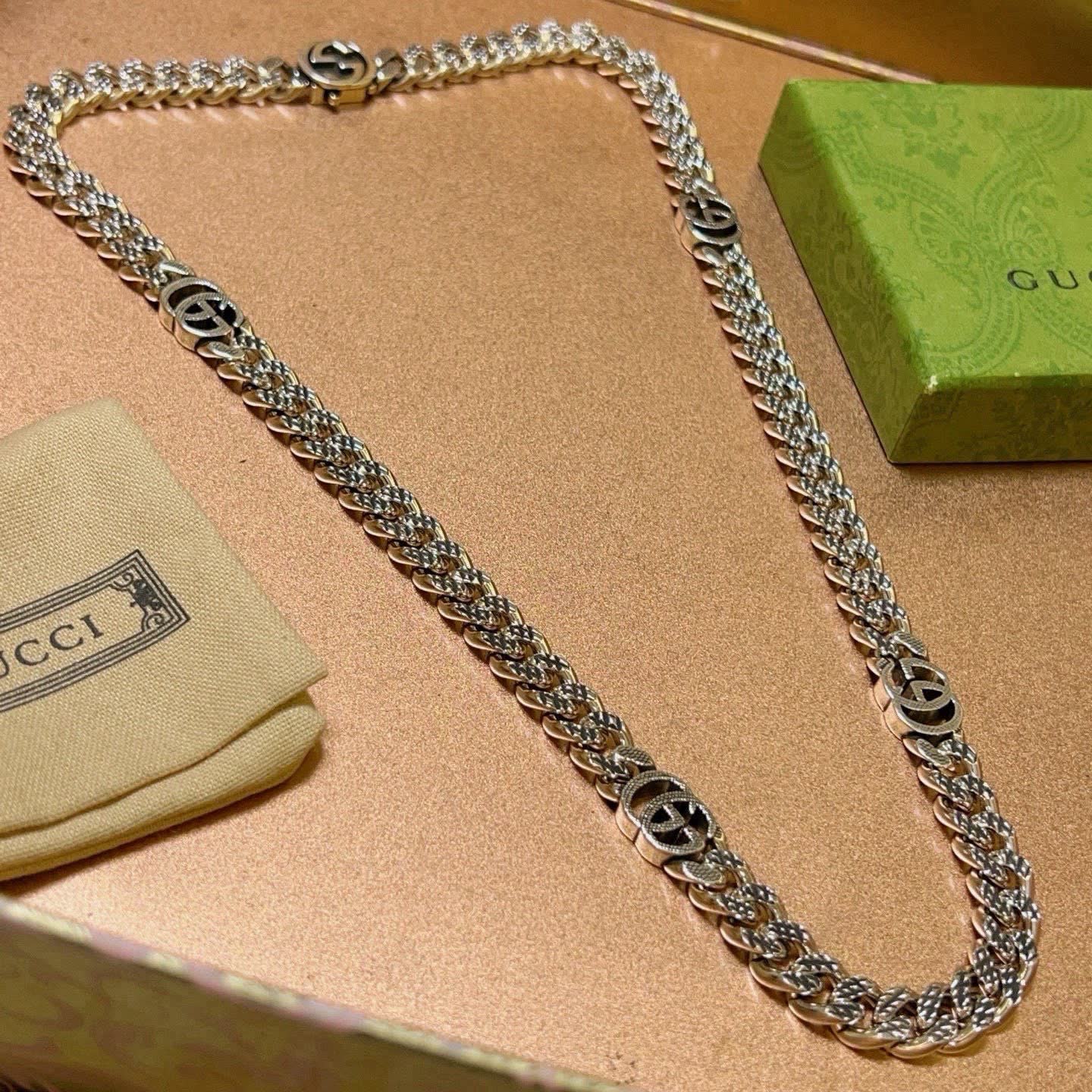 Gucci Silver Chain Necklace