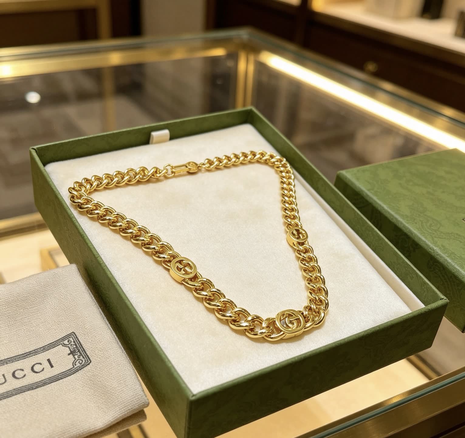 Gucci Gold Chain Necklace